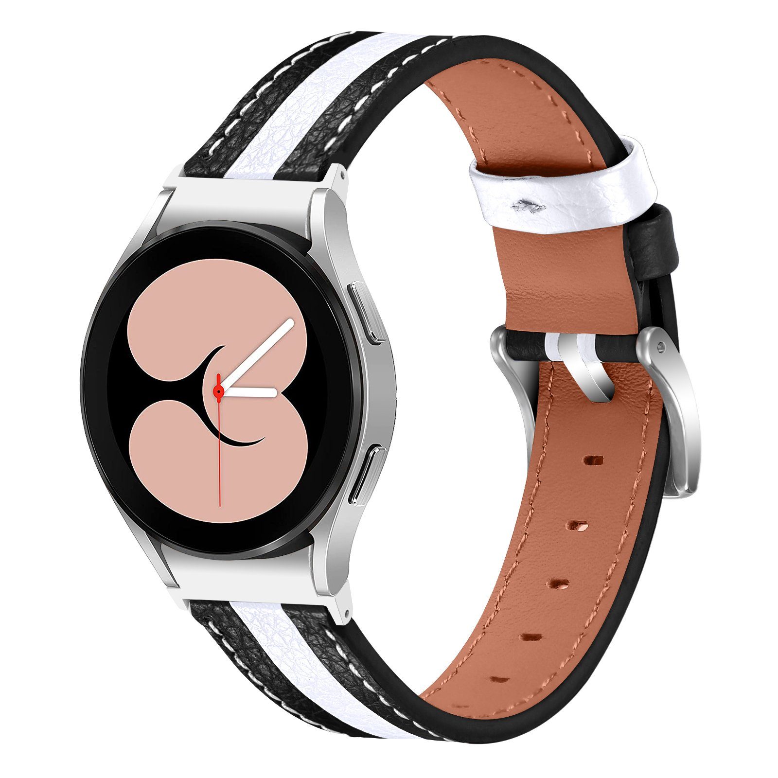Armband und 20mm Schwarz 20mm ELEKIN Samsung Weiß Kompatible 4 Classic Smartwatch-Armband Galaxy Watch Armband für