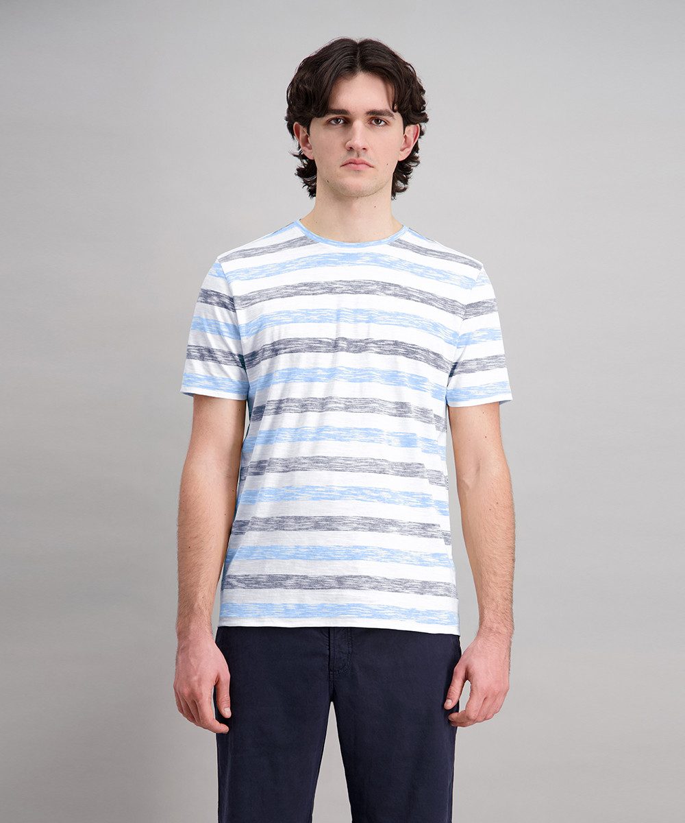 Pioneer Authentic Jeans T-Shirt RH T-Shirt Ringel slub yarn mit Streifen Muster