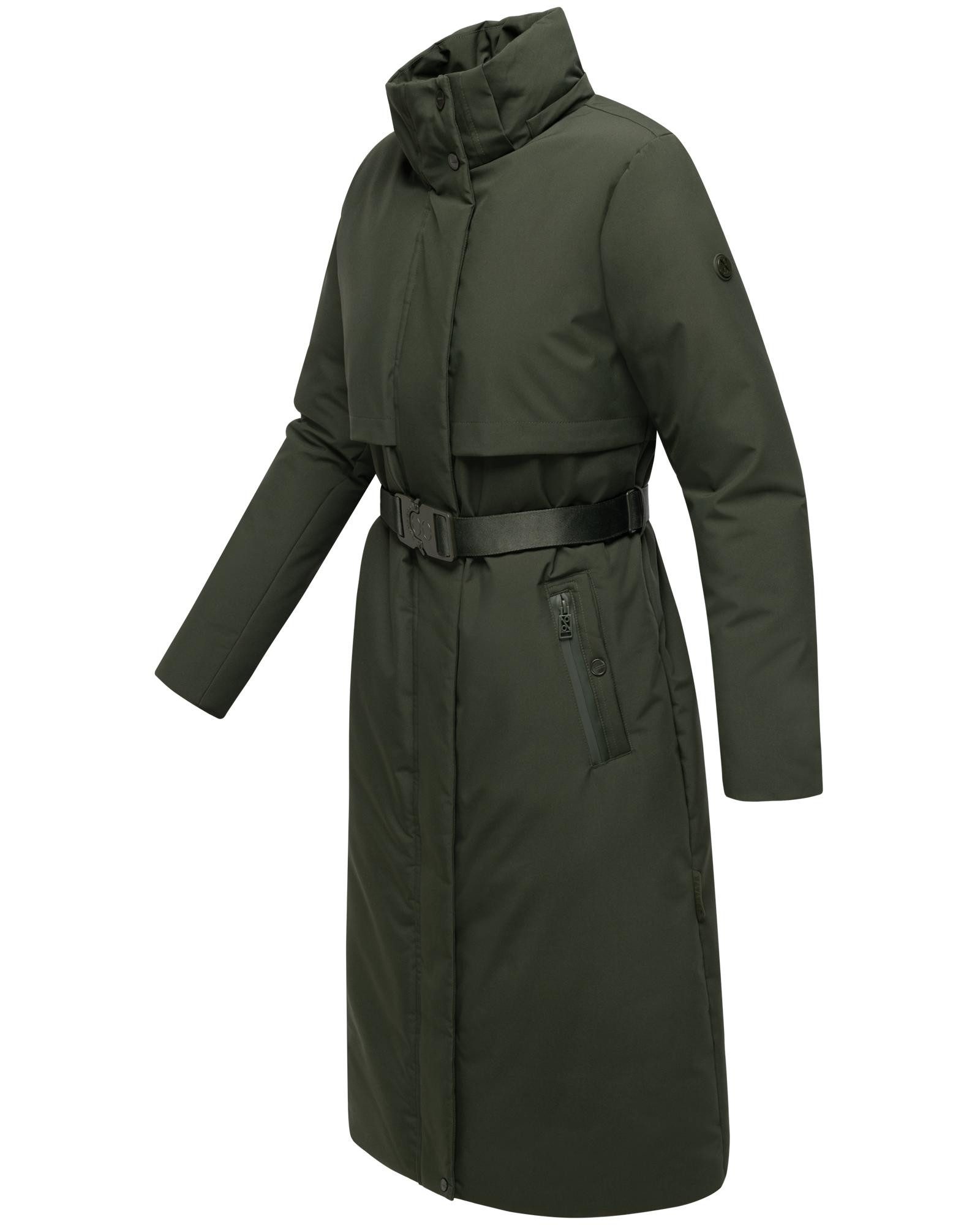 Navahoo Wintermantel Waldbummler 14 Wasserabweisender Winterparka mit Kapuze und Taillengürtel – Bild 5 von 5