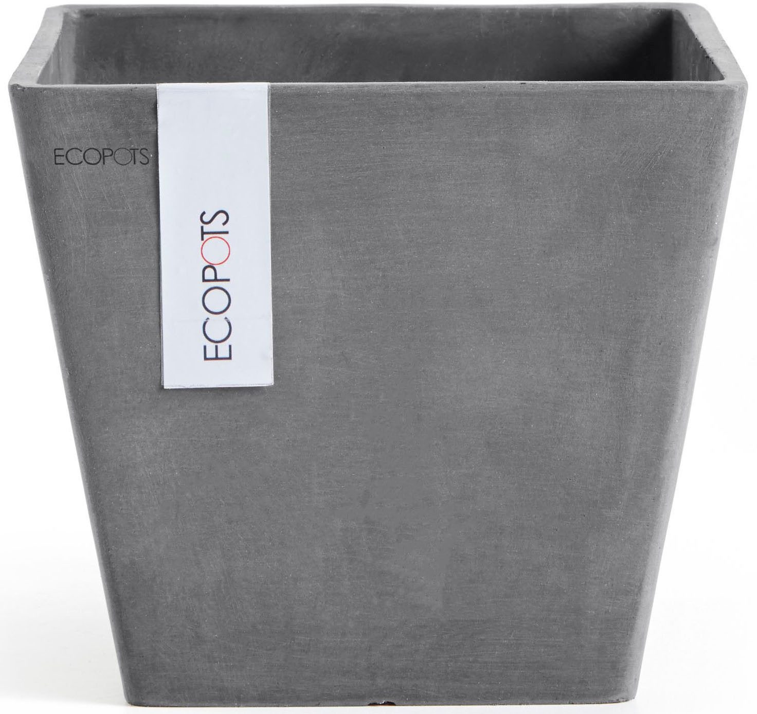 ECOPOTS Blumentopf ROTTERDAM Grey, BxTxH: 20x20x17,5 cm günstig online kaufen