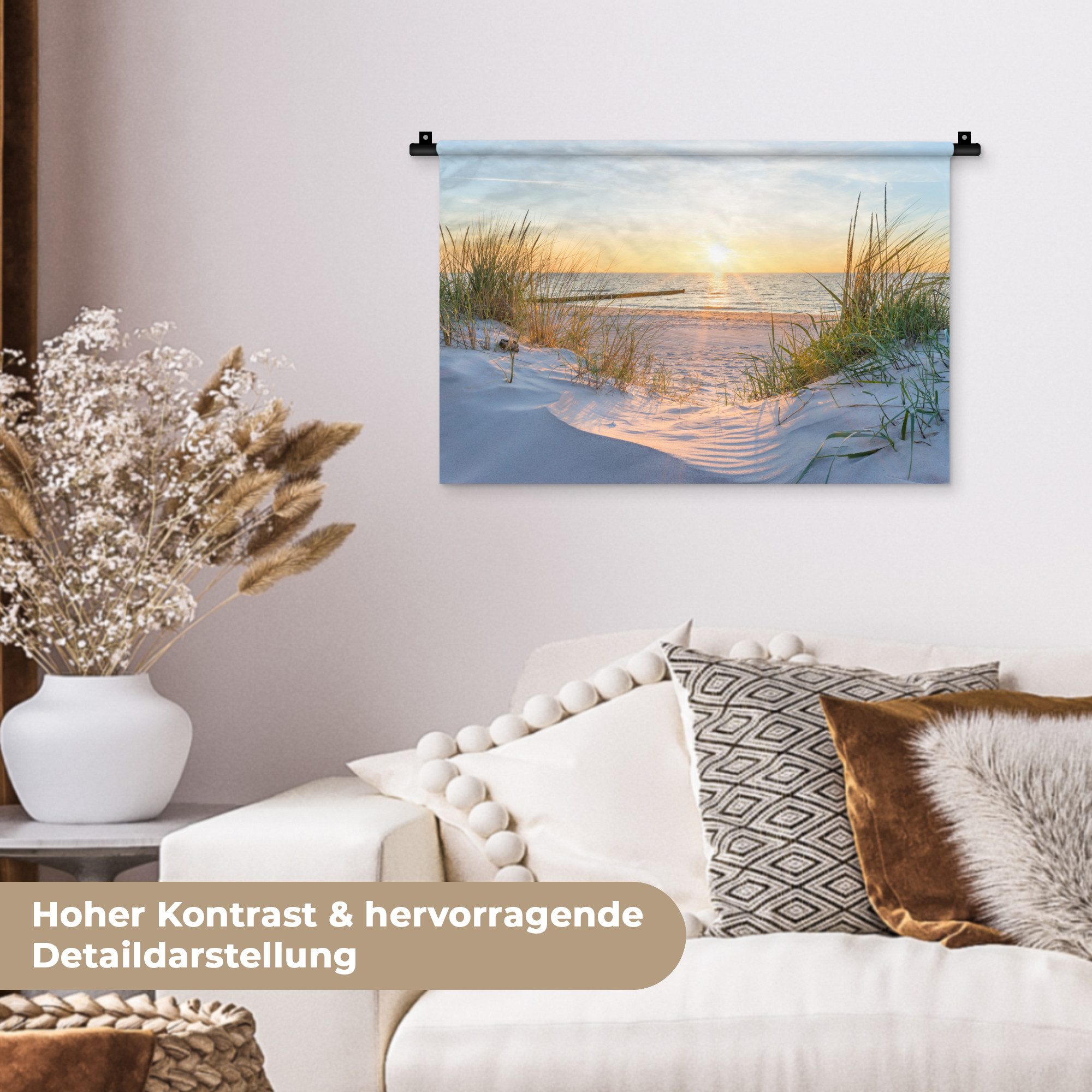 MuchoWow Wandteppich Strand - Sonne - günstig online kaufen