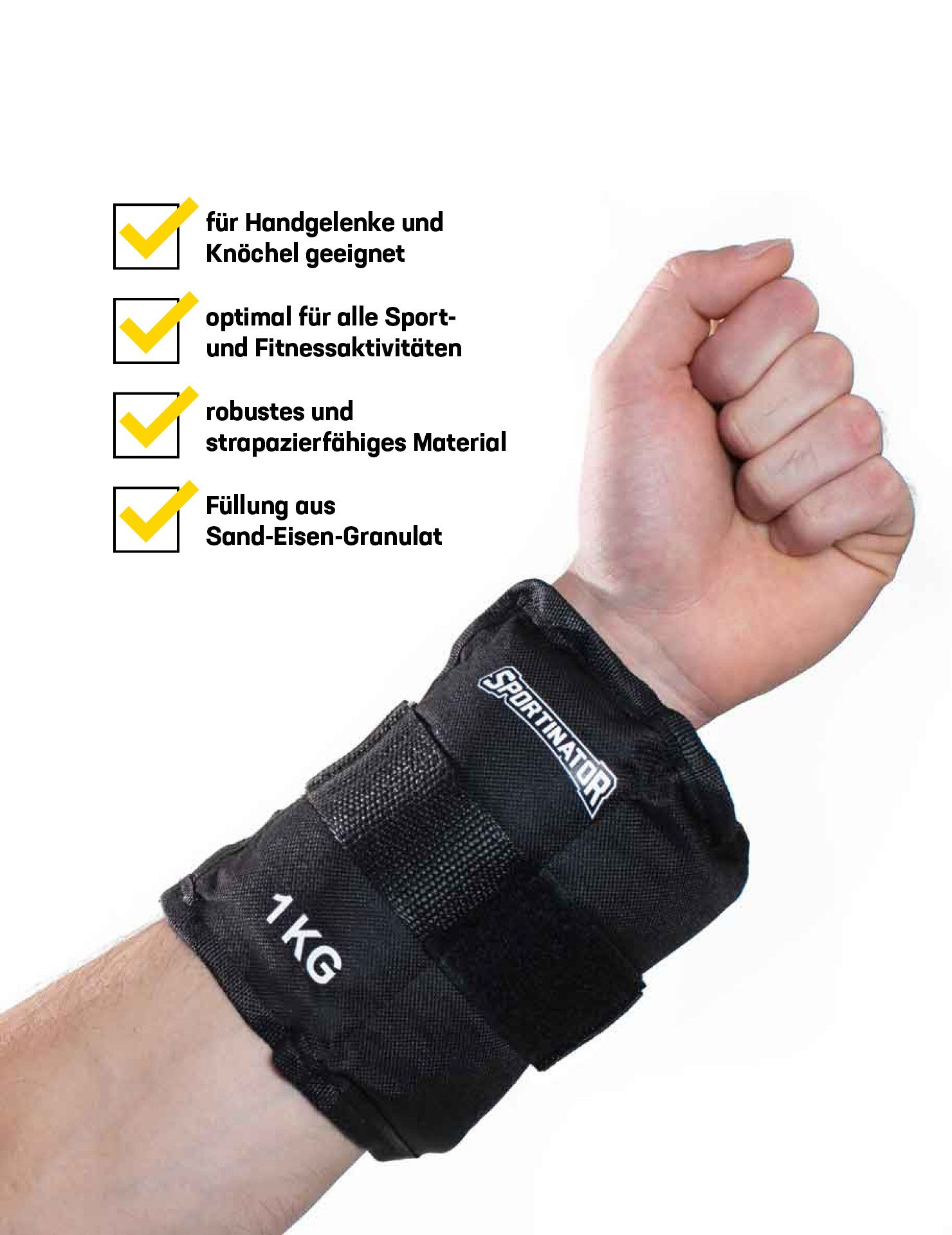 Sportinator Gewichtsmanschette Hantel 2er-Set, Set aus 2 Gewichtsmanschetten
