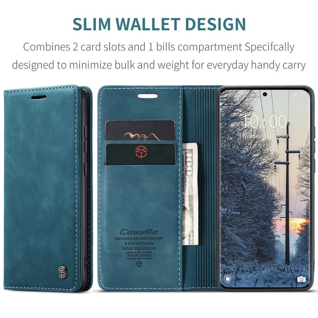SmartUP Smartphone-Hülle für Xiaomi Redmi Note 15 / Pro / Pro+ 4G / 5G Klapphülle Tasche Case 6,77, Integrierte Standfunktion, zwei Kartenfächer