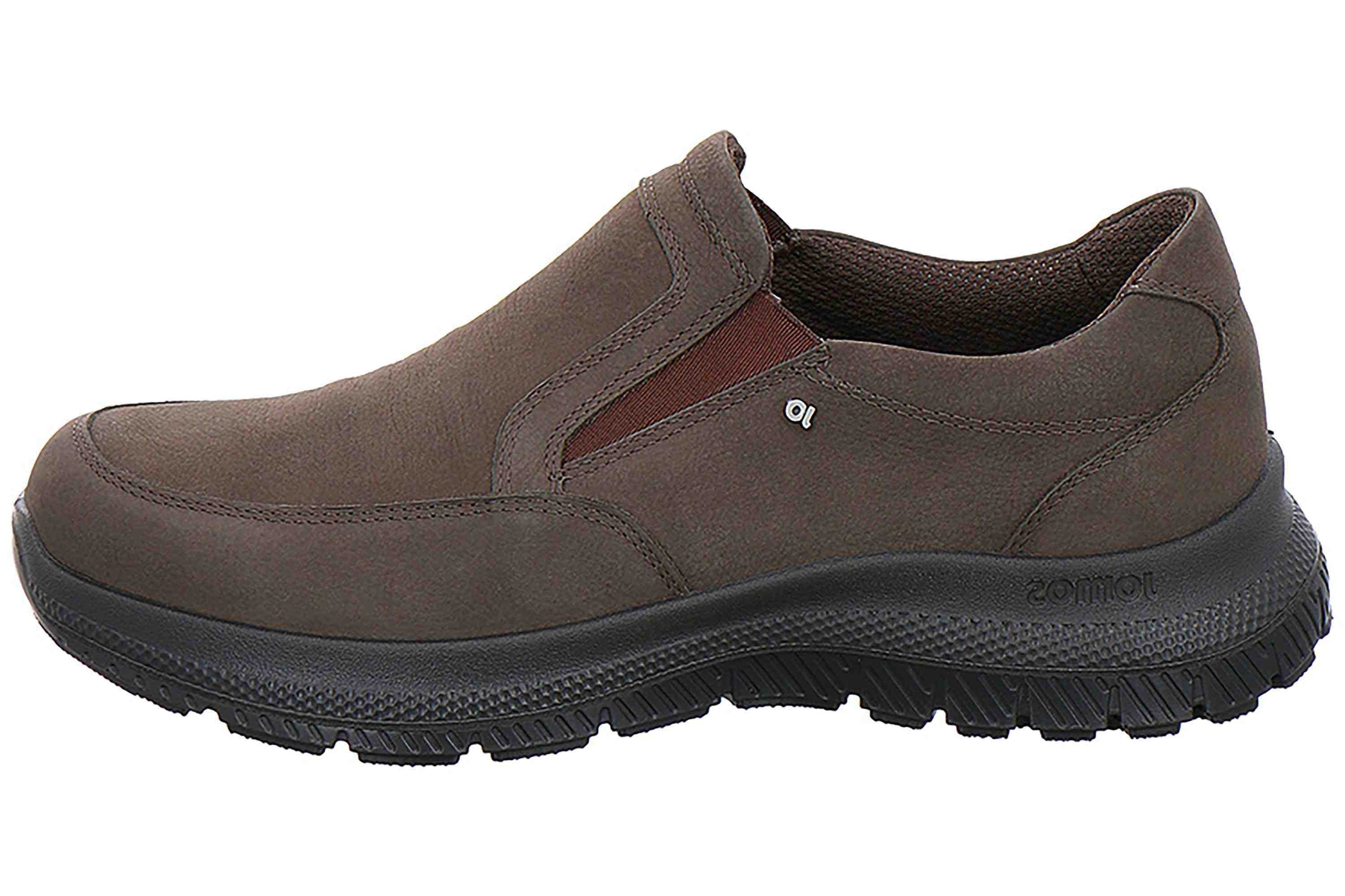 Jomos CONFIDENCE Slipper in Übergrößen Braun D2C 330392 83 370 große Herrenschuh