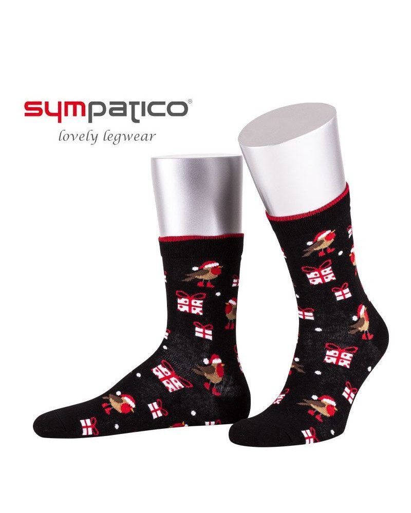 Sympatico Носки Tagessocken Crew (Weihnachtsgeschenk) - schwarz - 1 Paar