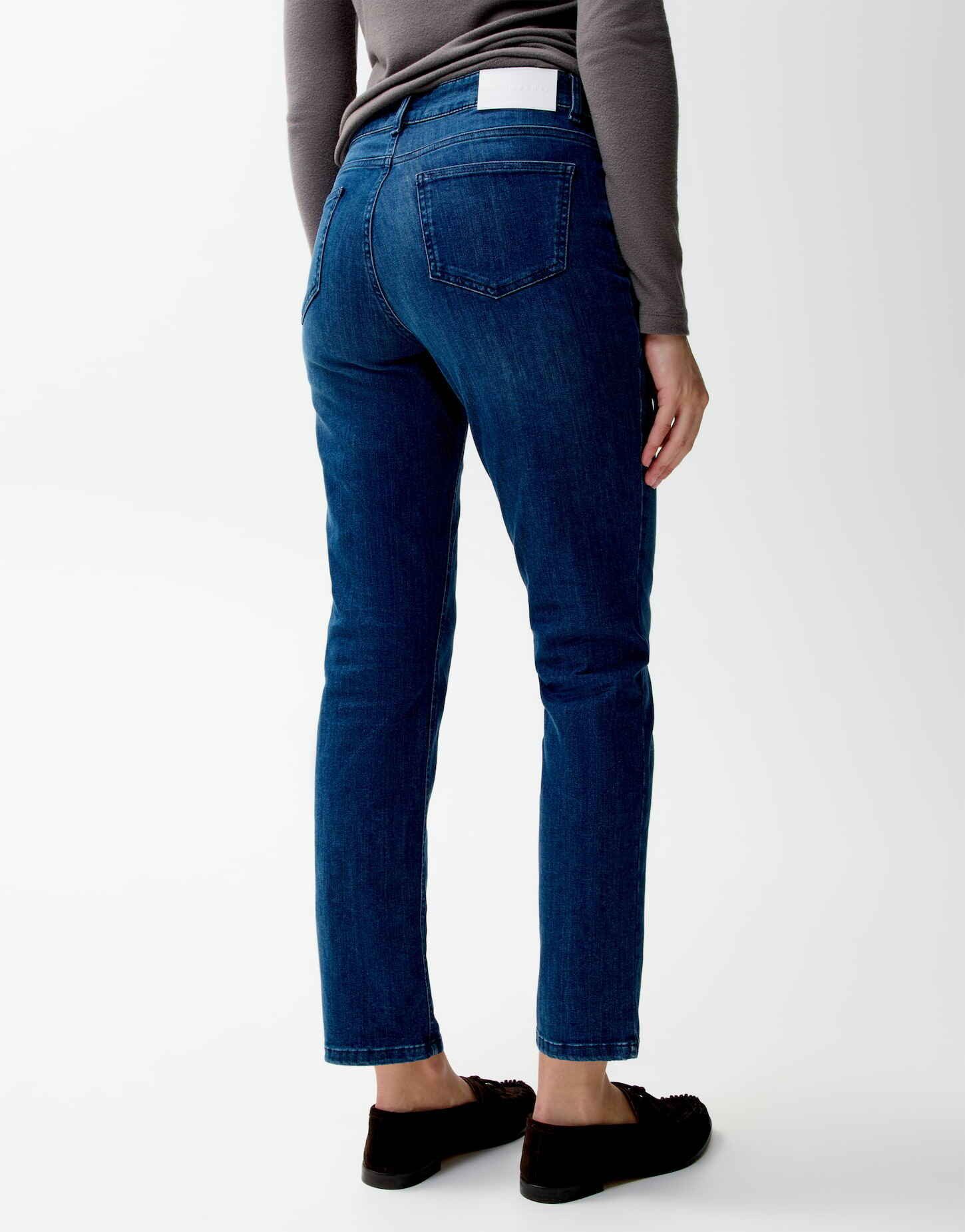 OPUS PANTS Slim-fit-Jeans MELLY BASE Slim Jeans mit Powerstretch Mid Rise Vielseitig kombinierbar für Looks – Bild 3 von 5