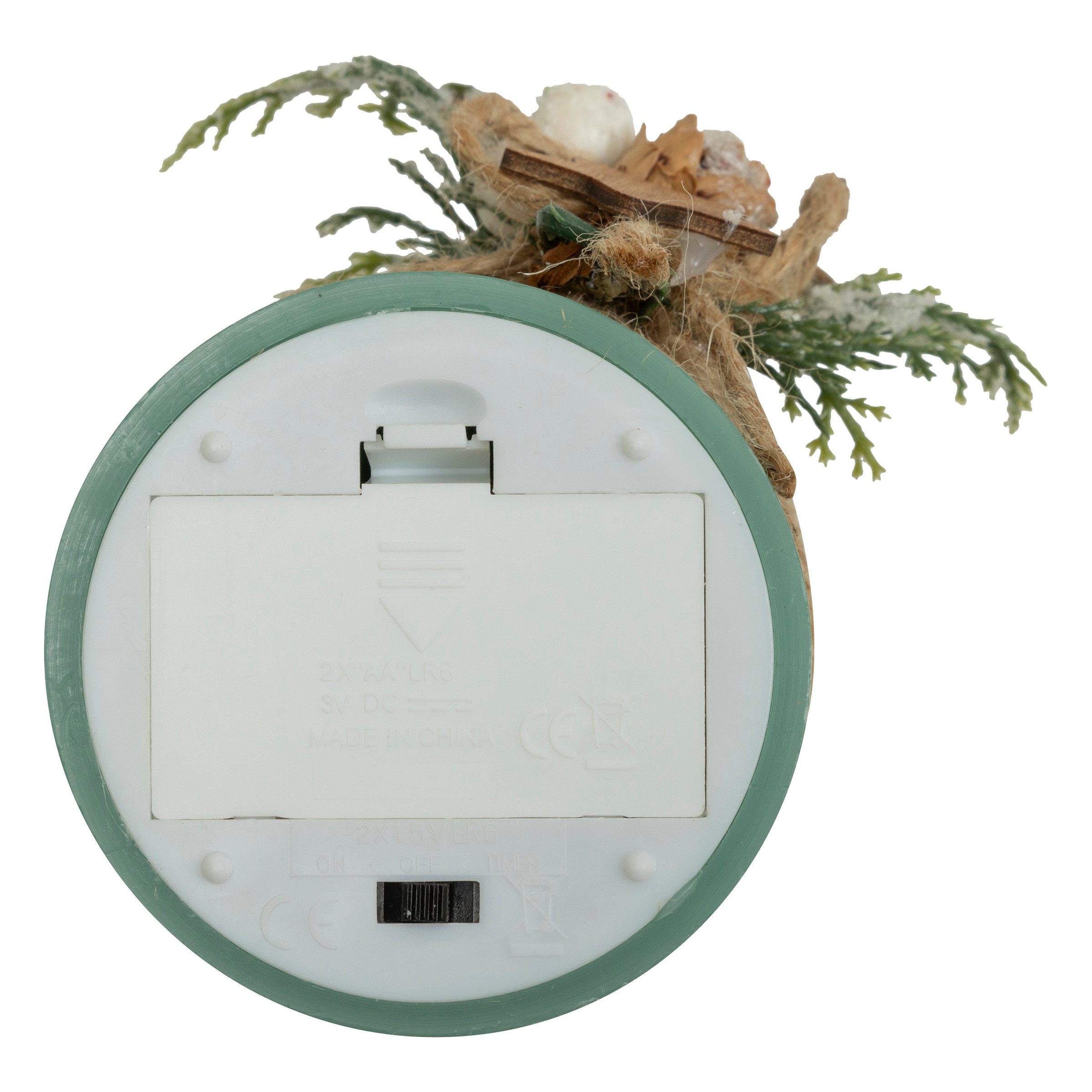 Atmosphera Créateur d'intérieur Weihnachtsfigur Dekorative LED-Paraffinkerze, 10 cm (Deko-Objekt, Deko-Objekt) – Bild 4 von 5