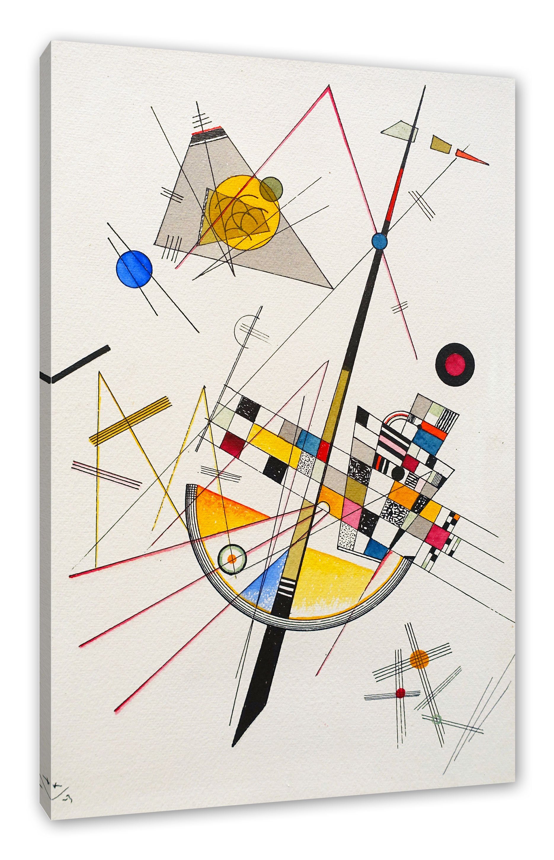Pixxprint Leinwandbild Wassily Kandinsky - Delikate Spannung, Wassily Kandi günstig online kaufen