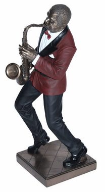 Parastone Dekofigur Deko Figur Jazz Band Saxophonist H 28,5 cm Musiker mit Tenorsaxophon