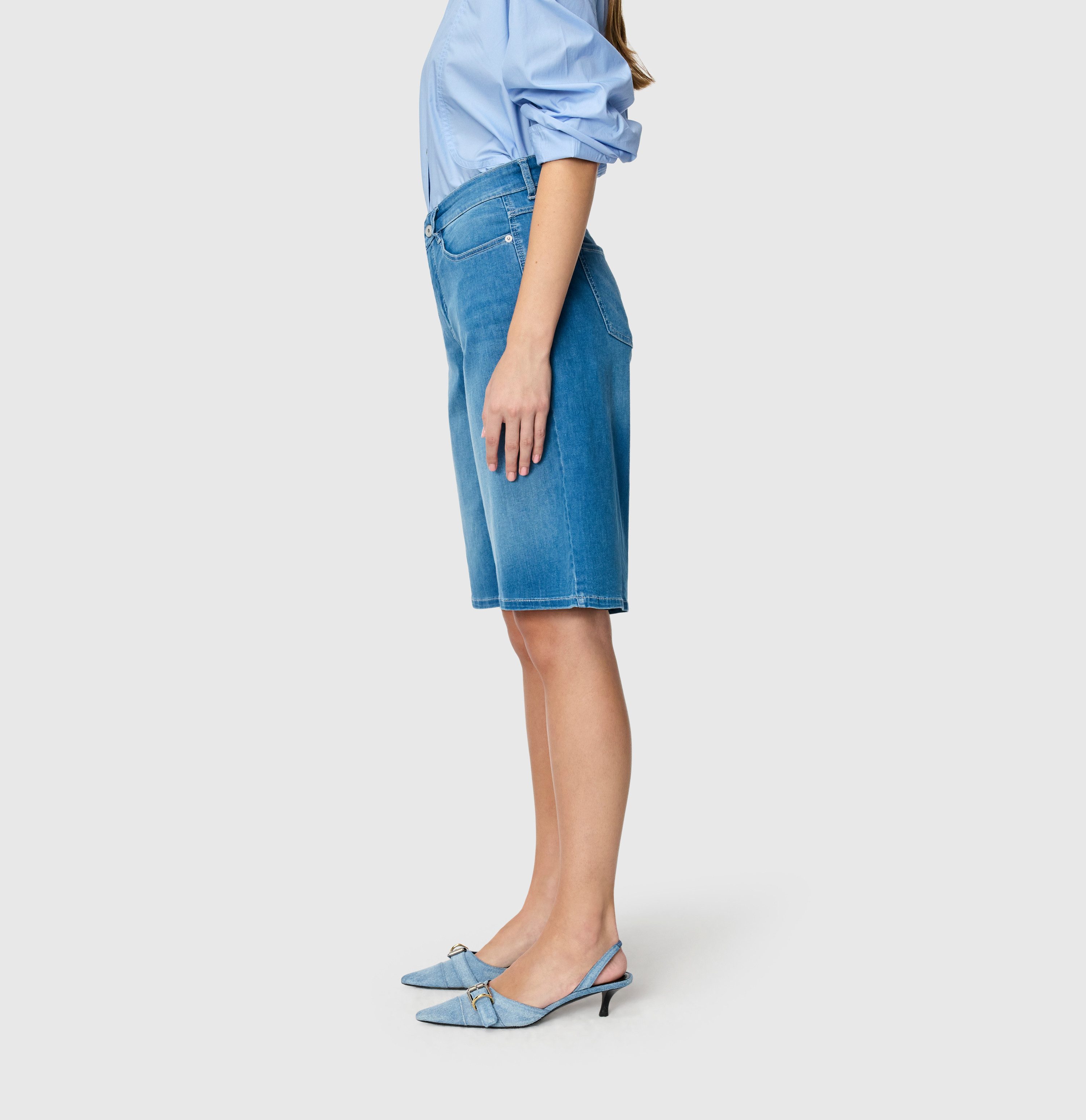 MAC Bermudas DREAM WIDE Bermuda Jeans mit weitem Bein