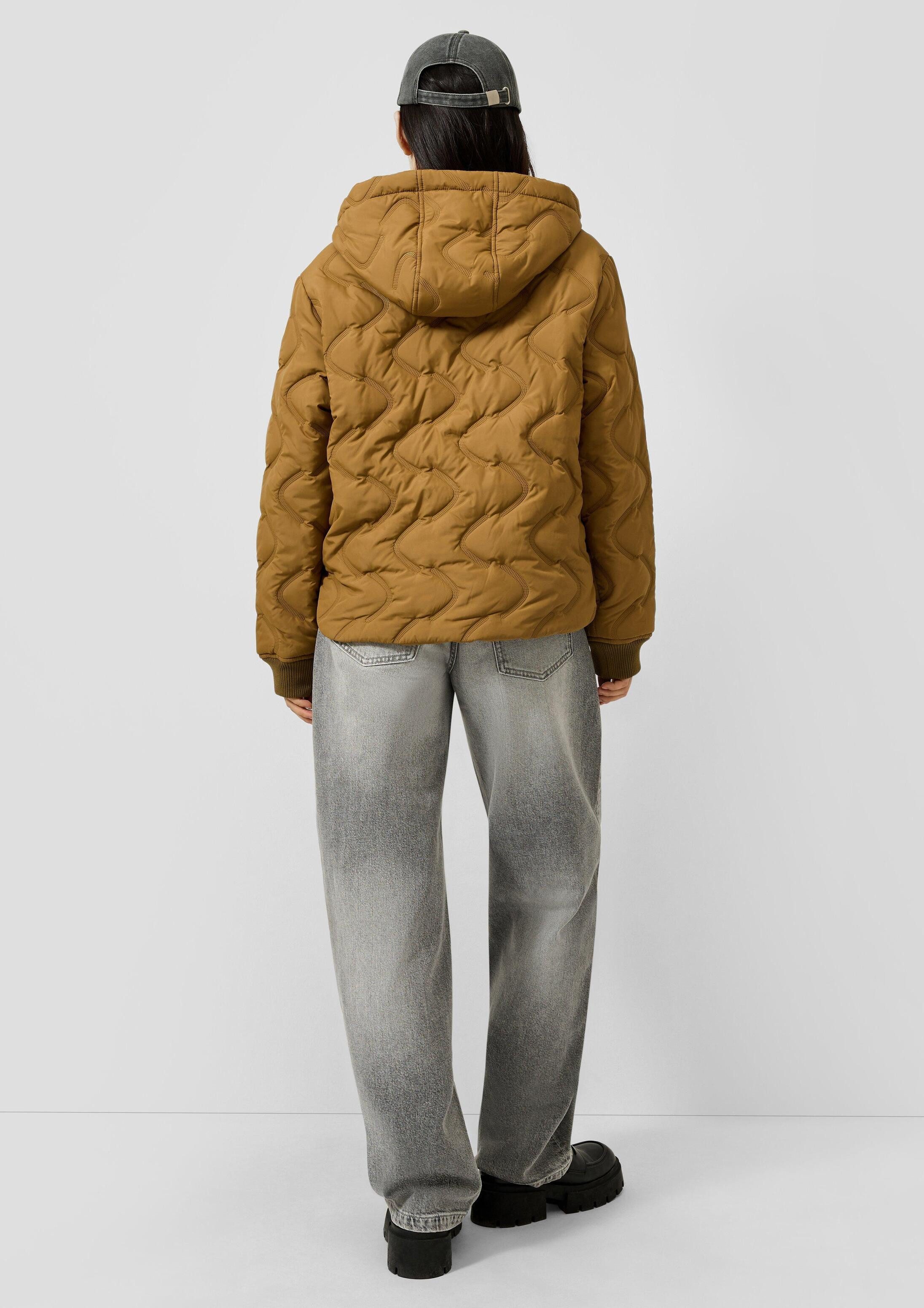QS Funktionsjacke Outdoor-Jacke Wattierte Jacke mit geprägtem Muster – Bild 3 von 5
