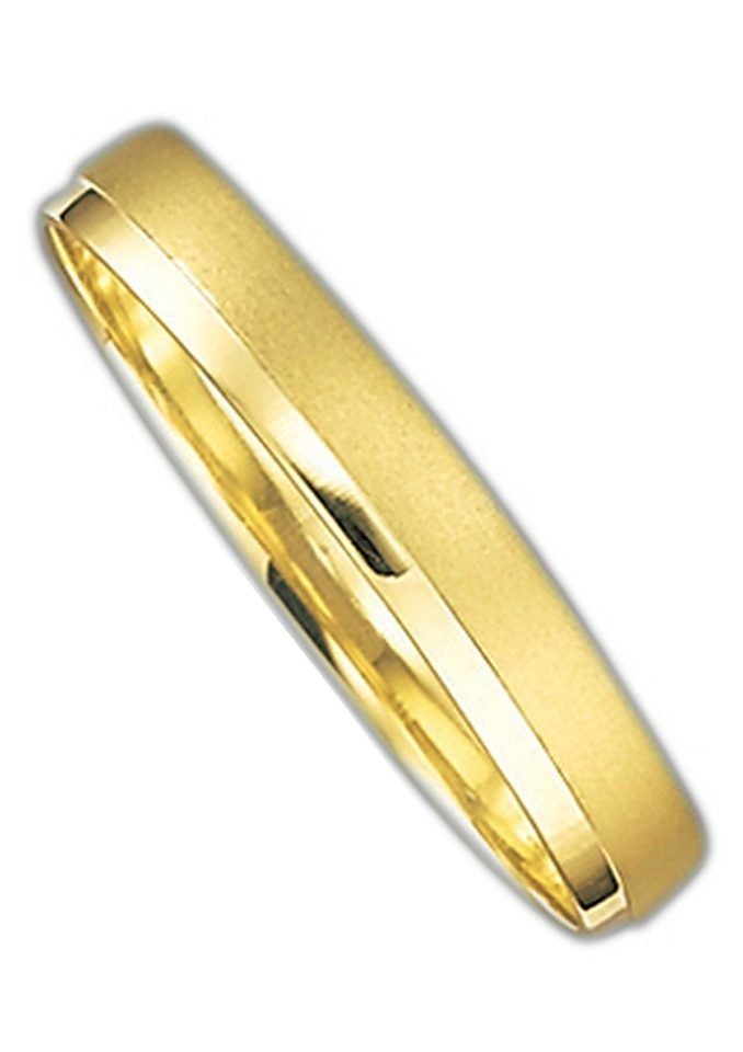 Firetti Trauring Schmuck Geschenk Gold 375 Hochzeit Ehering Trauring "LIEBE", Made in Germany, wahlweise mit oder ohne Brillant