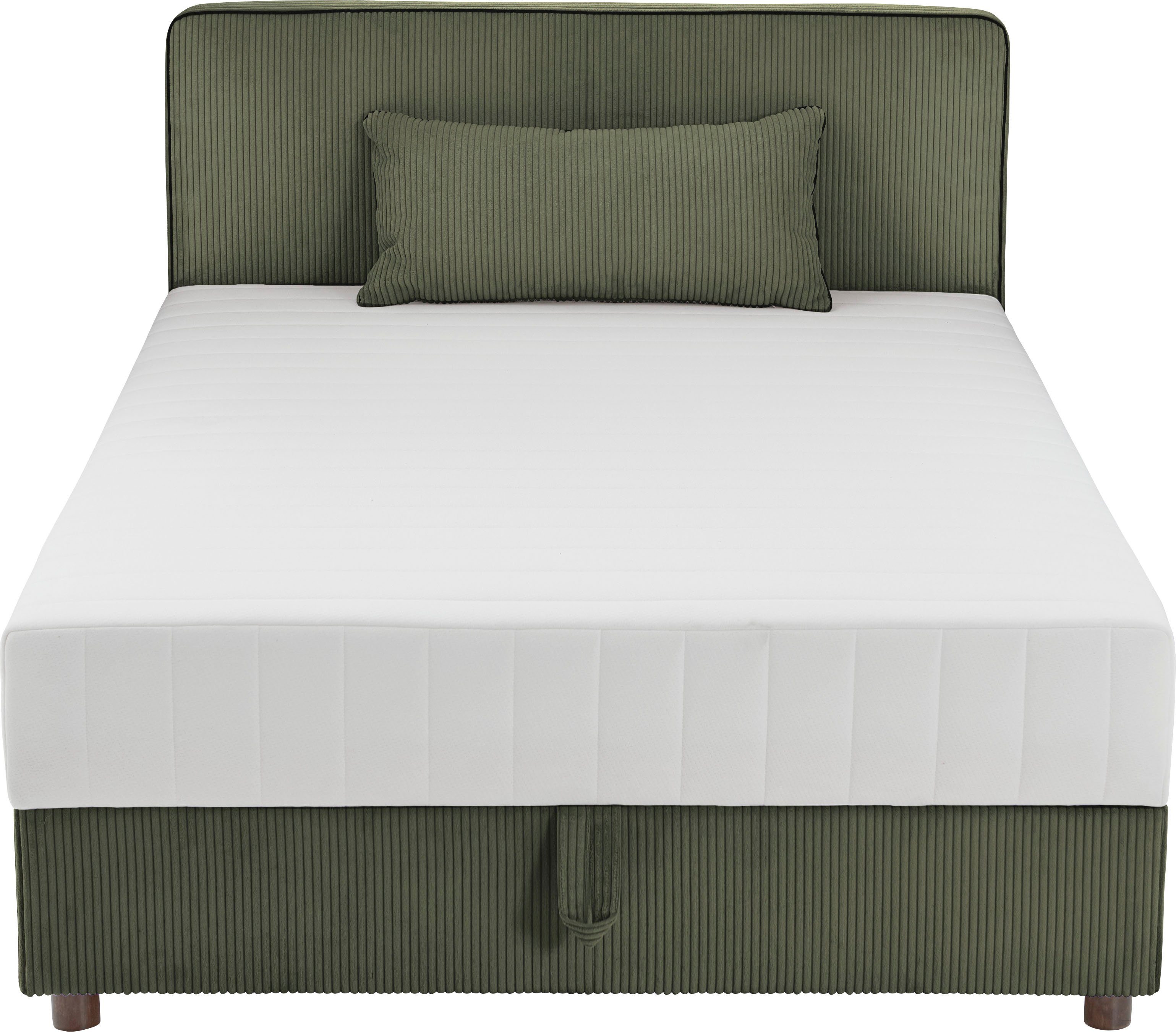 ATLANTIC home collection Bett Corinna, Boxbett inkl. Stauraum, Cord, erhältlich in unterschiedlichen Breiten