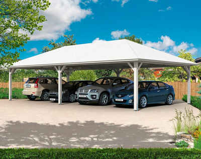 Skanholz Doppelcarport Taunus, BxT: 1176x634 cm, 220 cm Einfahrtshöhe