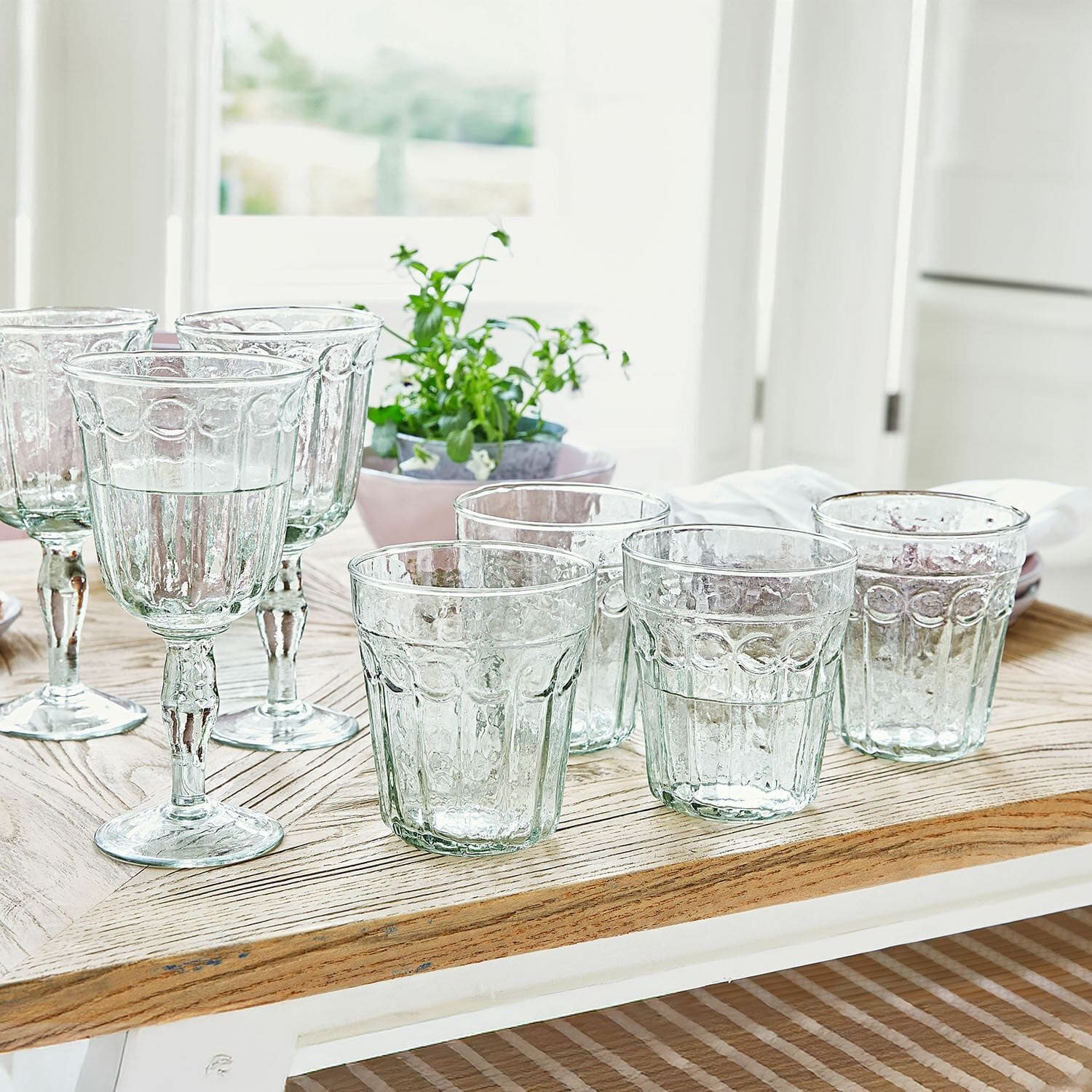 Mirabeau Glas Glas 4er Set Alizande klar/grün, Glas, none – Bild 3 von 4