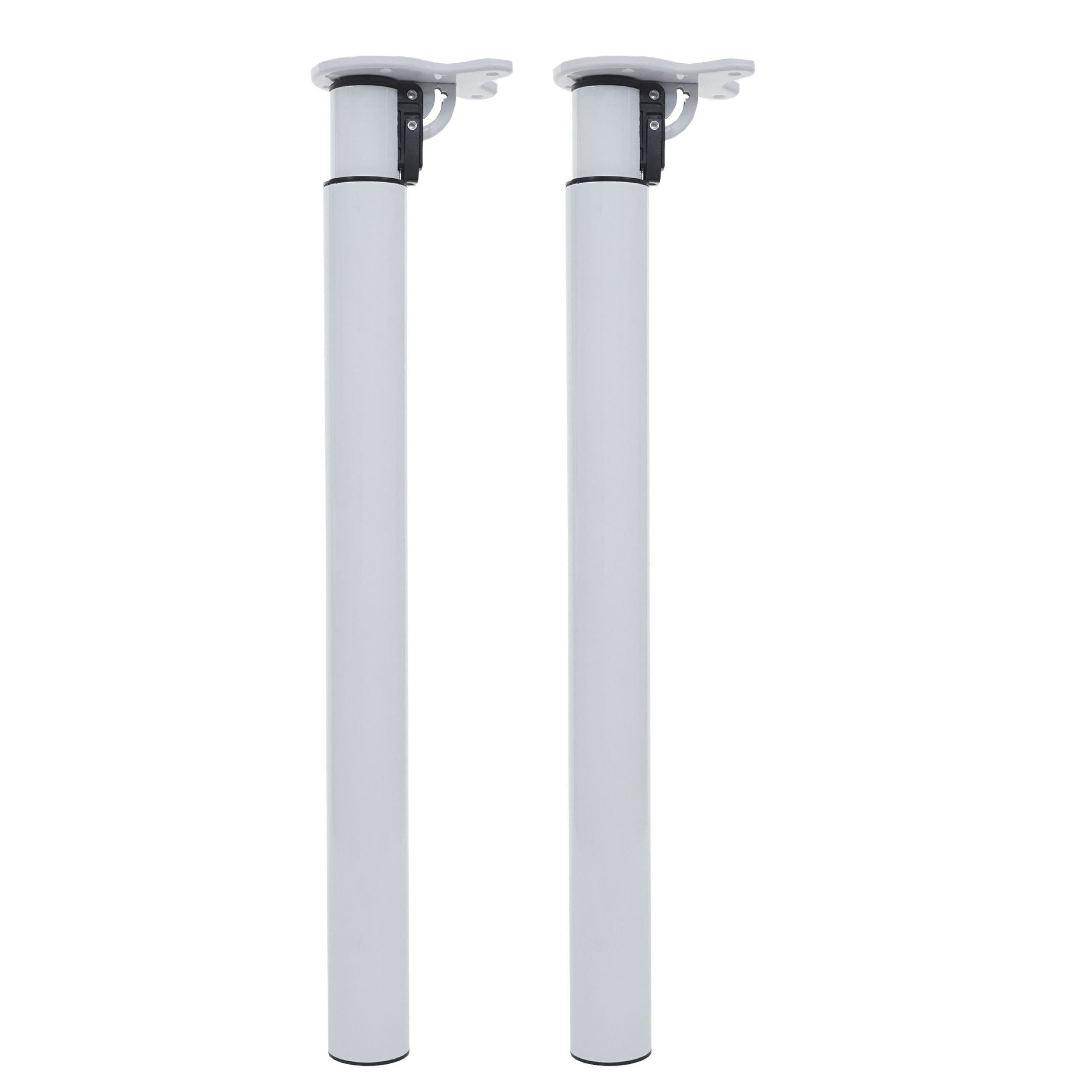 MCW Tischgestell MCW-H35-2 (Set, 2-St., 2er), Mit Drehmechanismus, klappbar, Fußbodenschoner