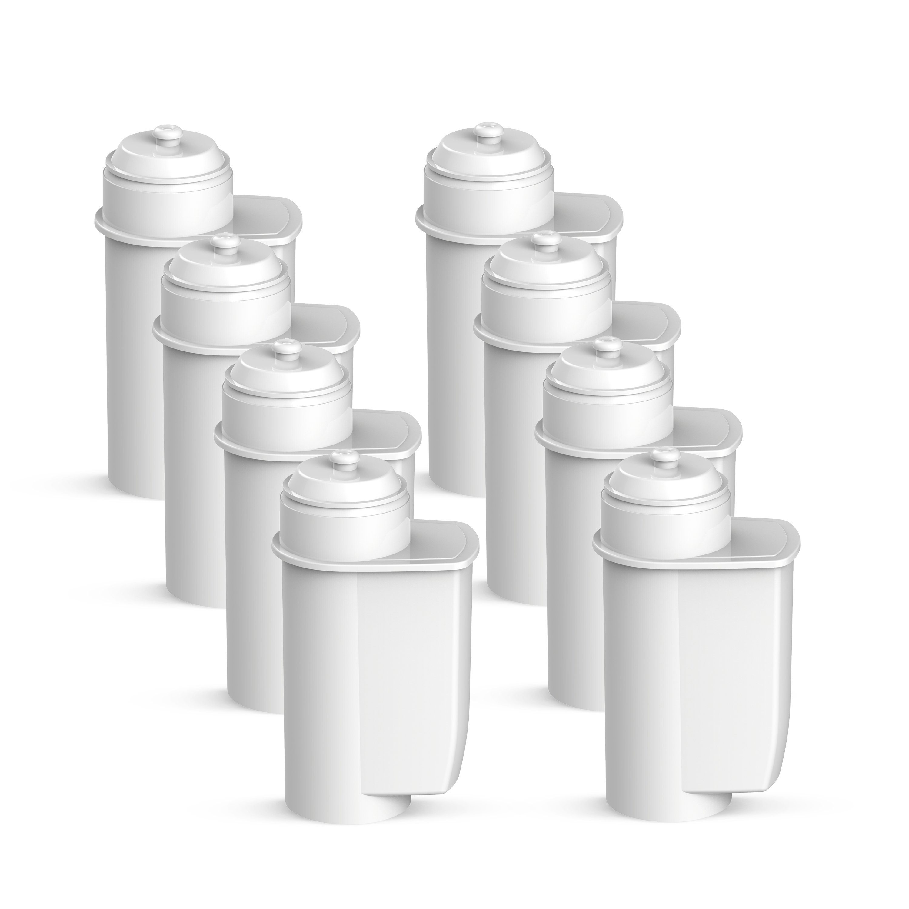 Comedes Wasserfilter 8er Set passend für Siemens EQ Serie, Bosch Vero Series, Zubehör für einsetzbar statt Siemens TZ70003, TZ70033, Bosch TCZ7003, 12008246 467873, einsetzbar statt BRITA Intenza TZ70003, 1016723 575491