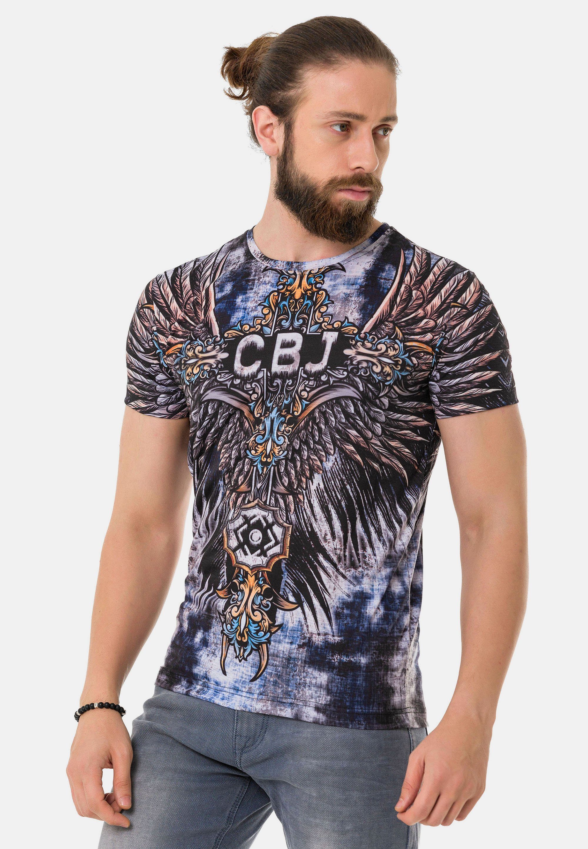 Cipo Markenprints mit & T-Shirt coolen Baxx