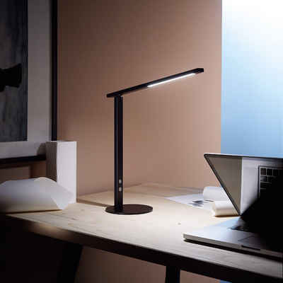 FABAS LUCE LED Schreibtischlampe Ideal, LED fest integriert, Warmweiß - Kaltweiß, Leseleuchte, Tastdimmer, 2700-5000 K, kippbar/drehbar