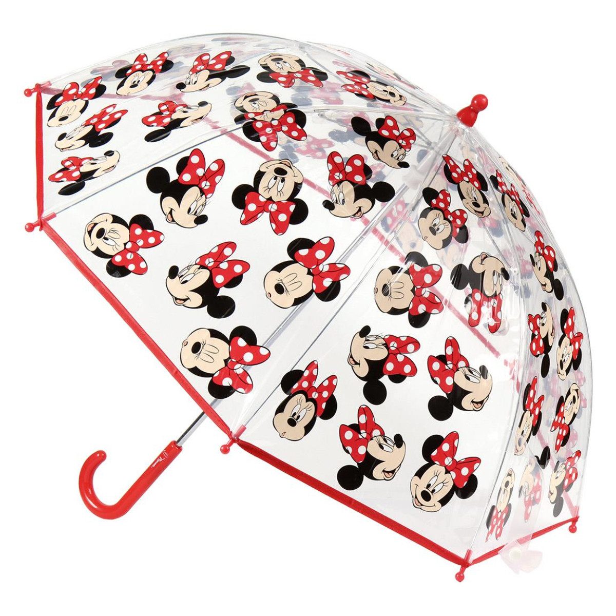 Stockregenschirm Disney Minnie Kinder Regenschirm Ø 71 cm Bubble Schirm manuell leicht