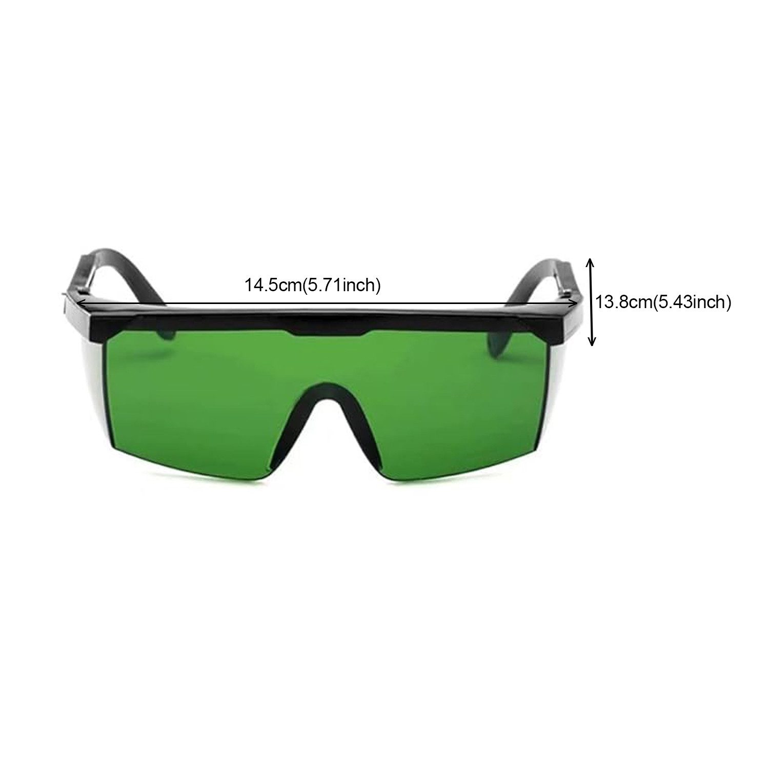 STILVORA Arbeitsschutzbrille Laserschutzbrille Sonnenbrille Schutzbrille für Lasergravur und Labor, (1St), Sichtverstärkung für grüne Laserlinien, kompatibel mit Korrekturbrille