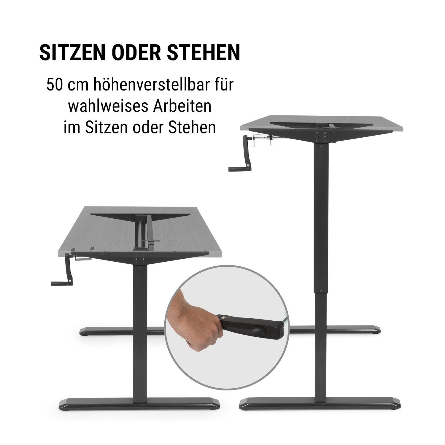 Schwarz Schwarz Couchtisch ONECONCEPT | Schreibtisch Multidesk