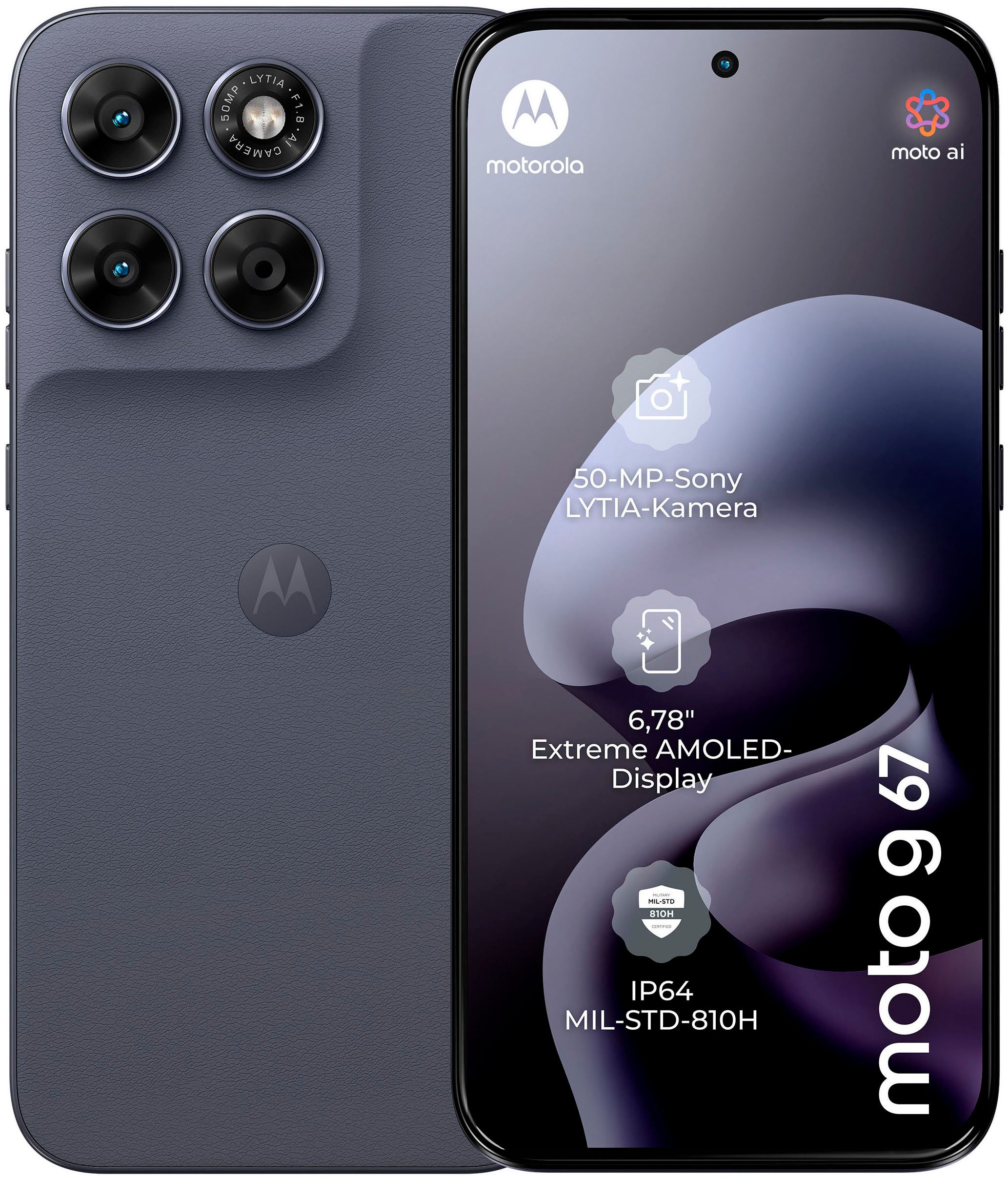 Motorola moto g67 Smartphone (17,22 cm/6,78 Zoll, 256 GB Speicherplatz, 50 MP Kamera)