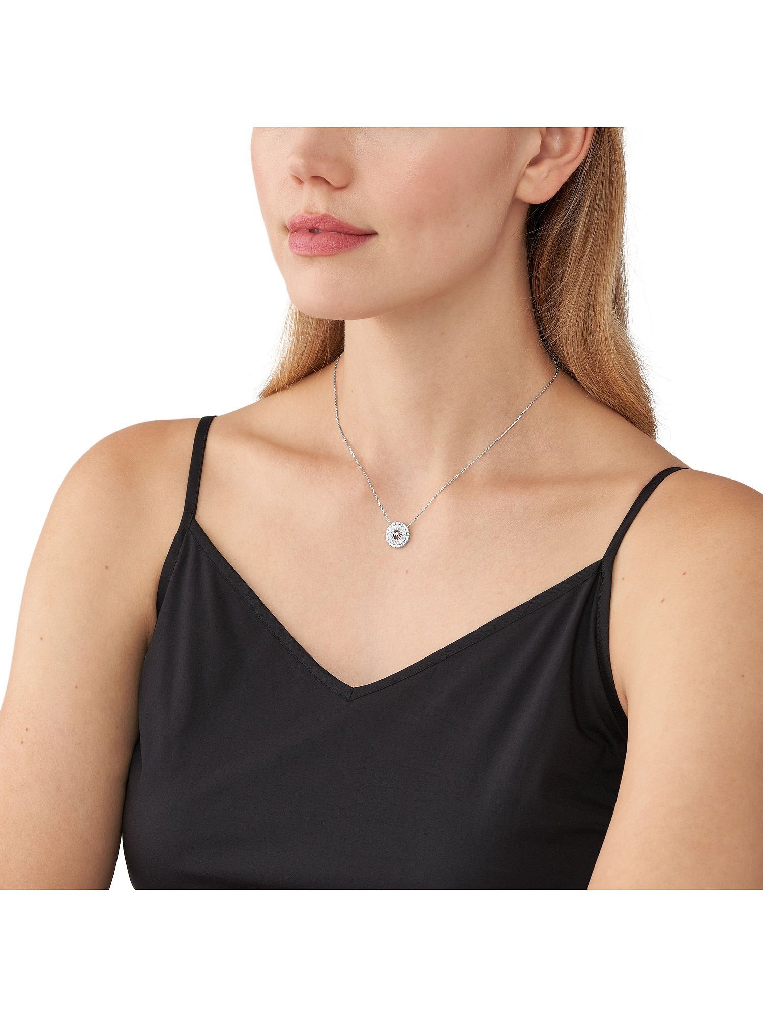 MICHAEL KORS Collier Michael Kors Damen-Kette 925er Silber Zirkonia