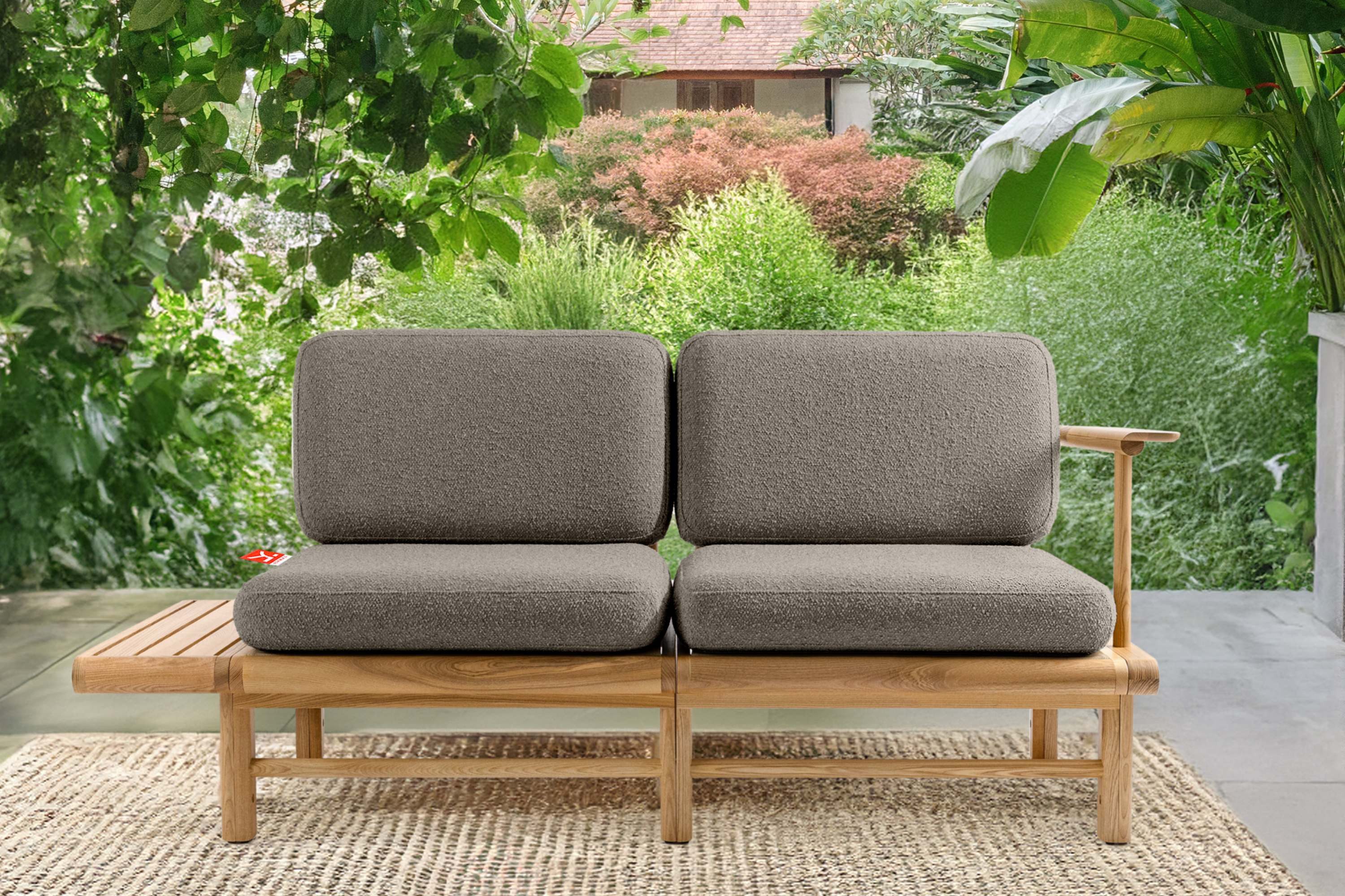 KONSIMO® Sofa ATREDA Gartensofa 2-Sitzer, mit günstig online kaufen