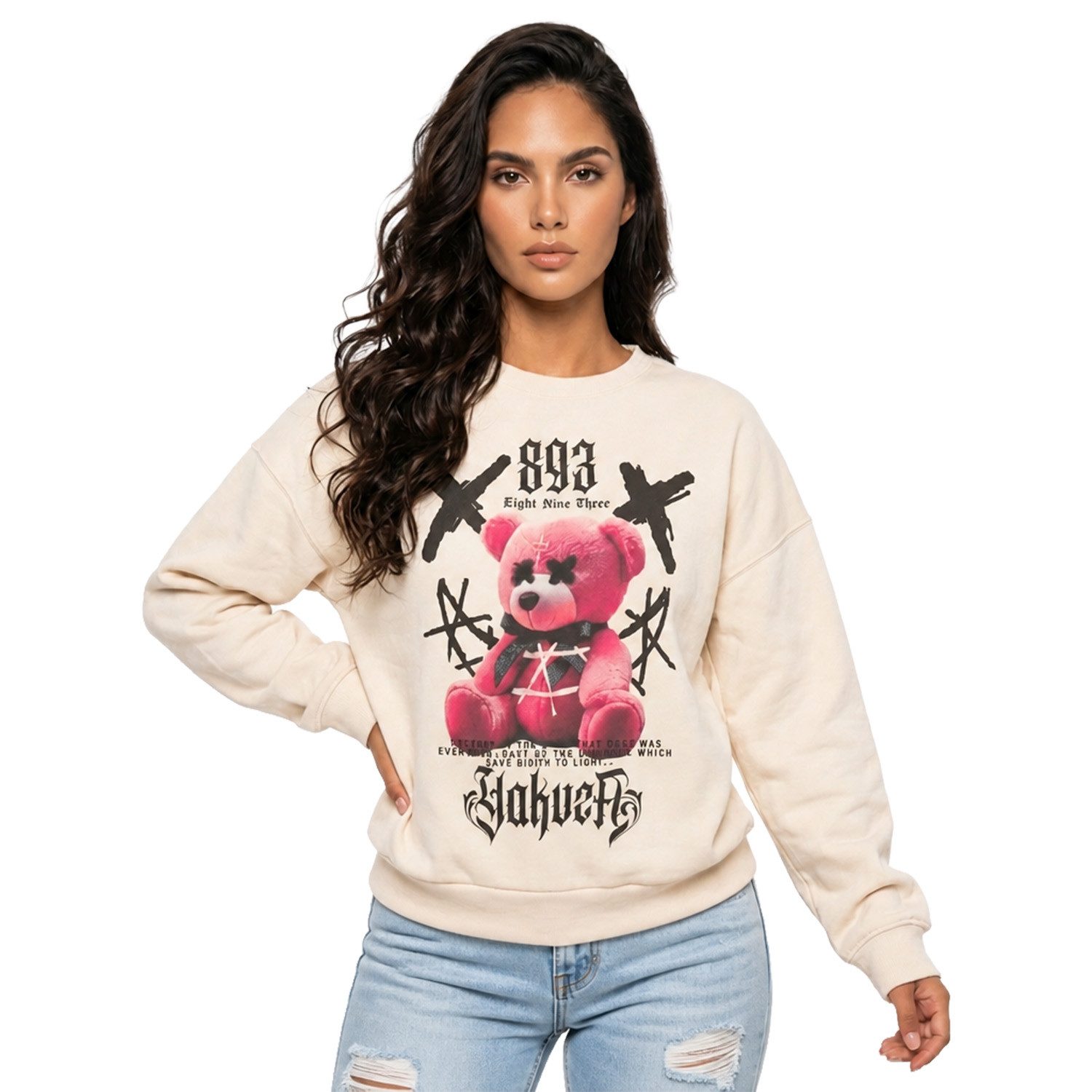 YAKUZA Sweatshirt Plushie im Oversized Look