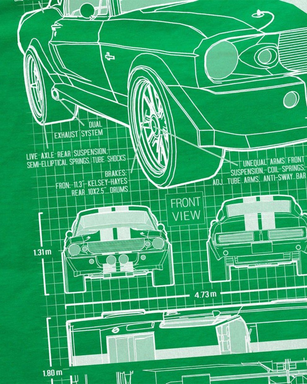 style3 T-Shirt GT500 Eleanor mustang muscle günstig online kaufen