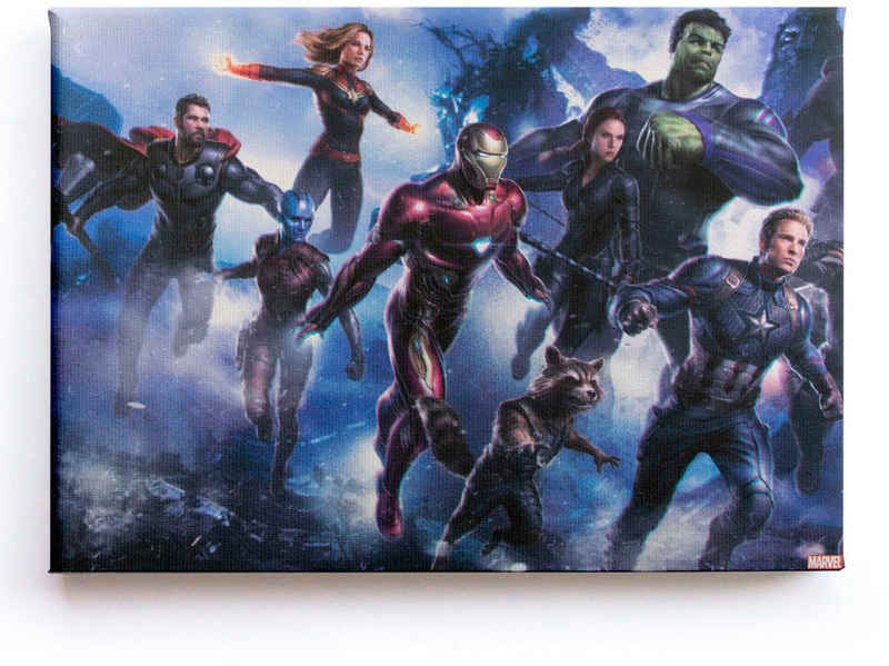 MARVEL Leinwandbild »Leinwandbild Marvel Avengers Heroes 70x50cm«, (Packung, 1 St)