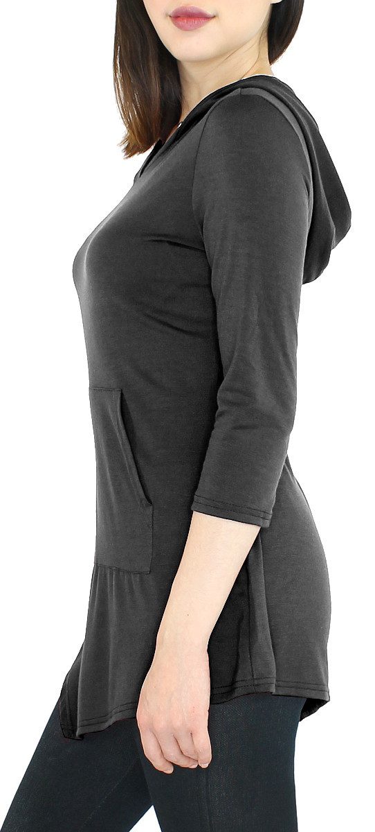 dy_mode Longshirt Damen 3/4 Langarmshirt mit günstig online kaufen