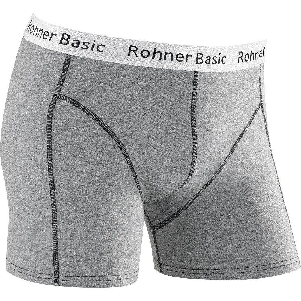Boxershorts Basic Unterwäsche grau/schwarz Herren - 1 Stück