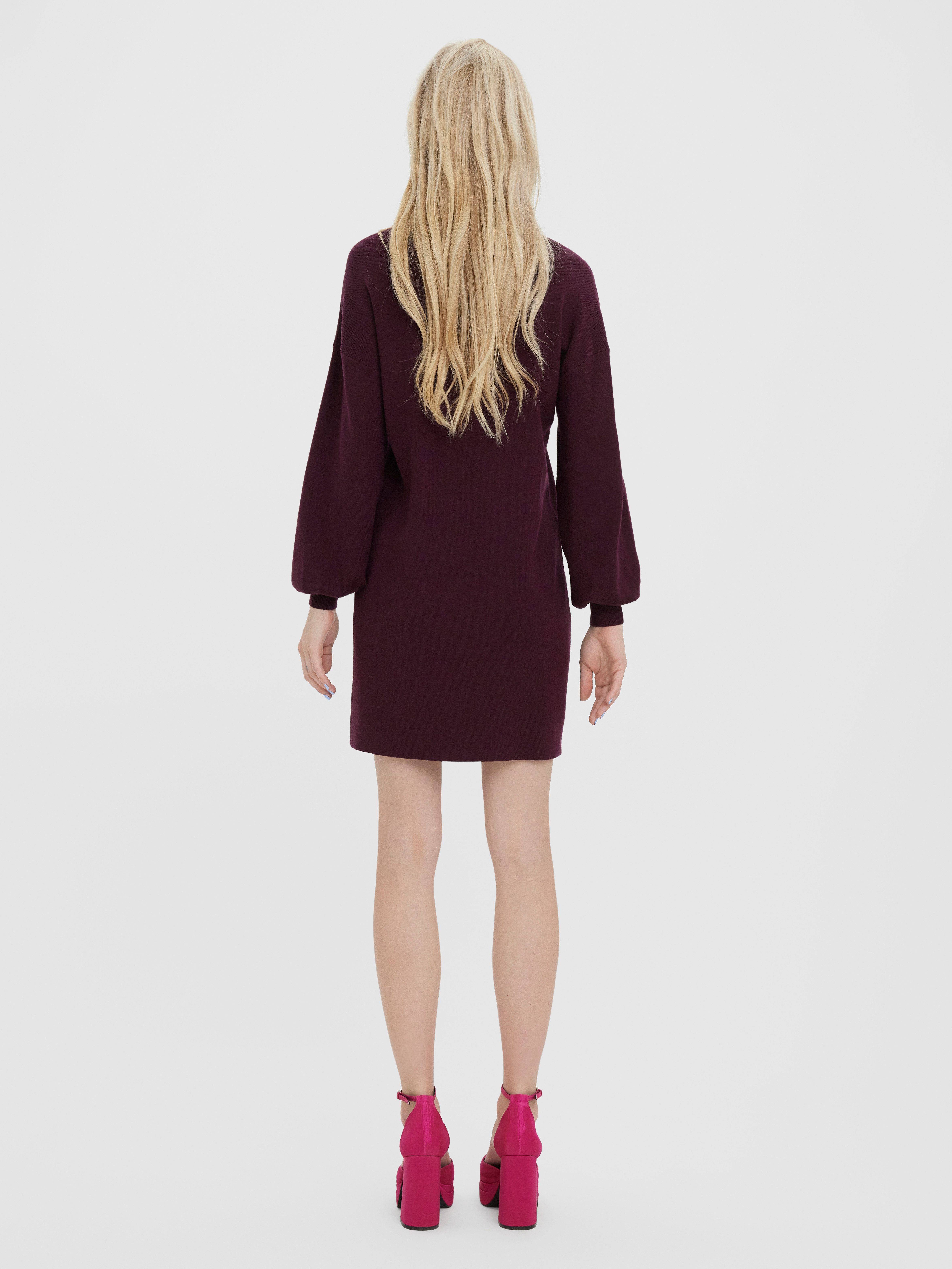 Vero Moda Strickkleid VMNANCY LS FUNNELNECK DRESS GA NOOS Viskosemischung, loose fit – Bild 5 von 5