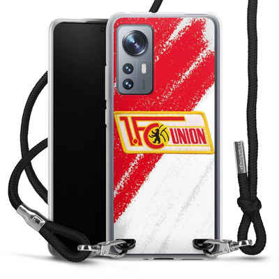 DeinDesign Handyhülle Offizielles Lizenzprodukt 1. FC Union Berlin Logo, Xiaomi 12 5G Handykette Hülle mit Band Case zum Umhängen