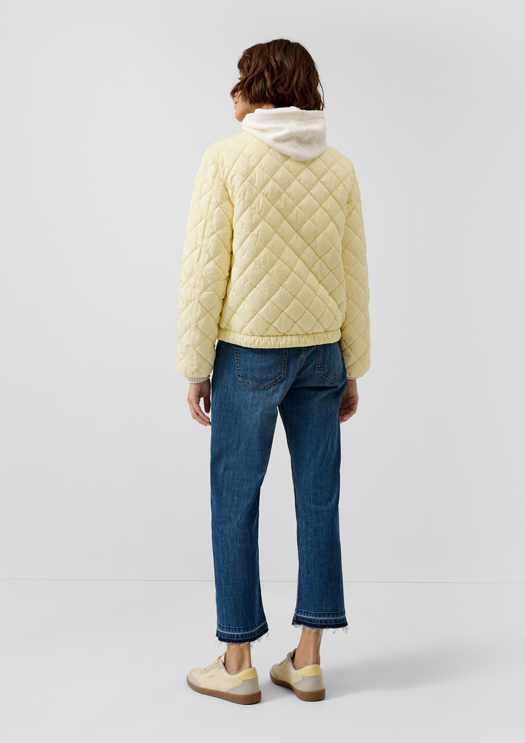 s.Oliver Funktionsjacke Outdoor-Jacke Kurze Steppjacke mit Stehkragen