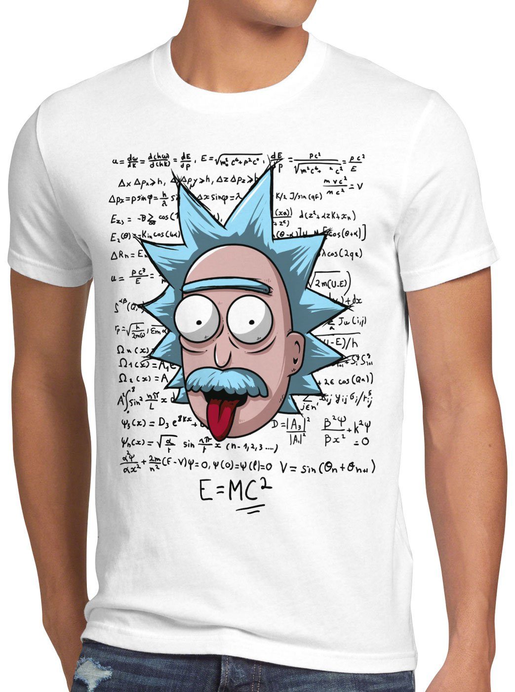 style3 T-Shirt Rick Einstein relativitätstheorie rick and und morty günstig online kaufen