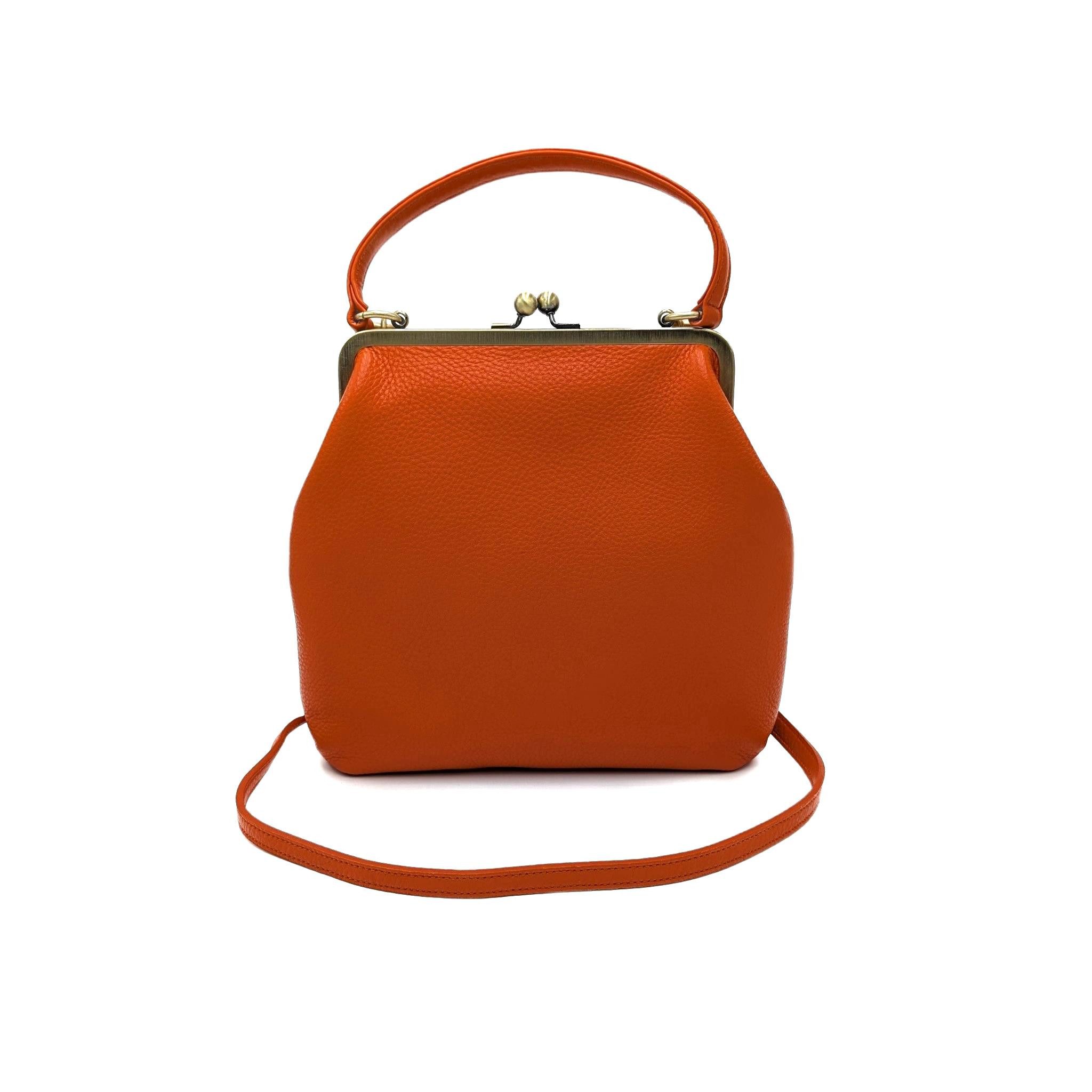 Taschenkinder Schultertasche Vintage Ledertasche Damen - Handtasche Zoe, Retro Umhängetasche, Echtes Leder vom Rind