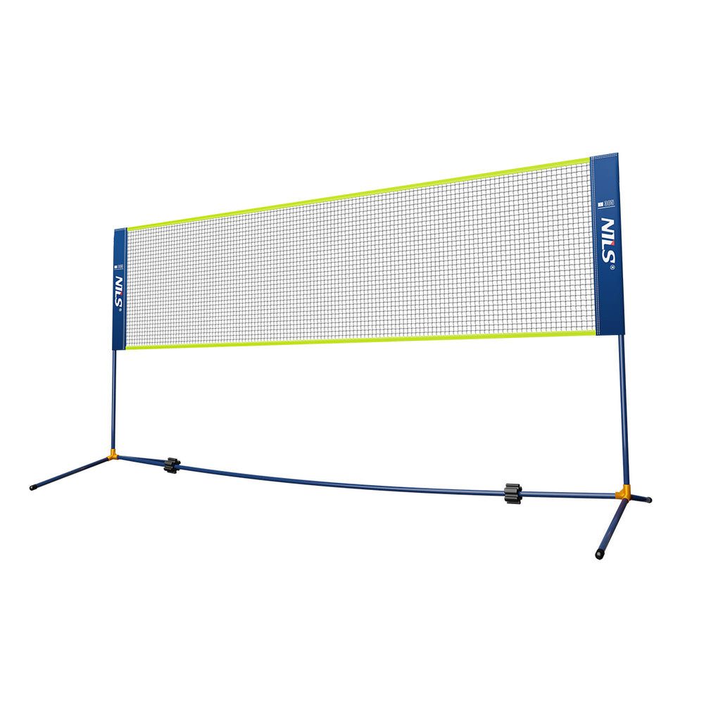 Nils Badmintonnetz Federballnetz Gartensportnetz Freizeitnetz (Spar-Set, 1-St., 305 x 155 cm freistehend), freistehend, wetterfest, werkzeugfrei, 305 cm
