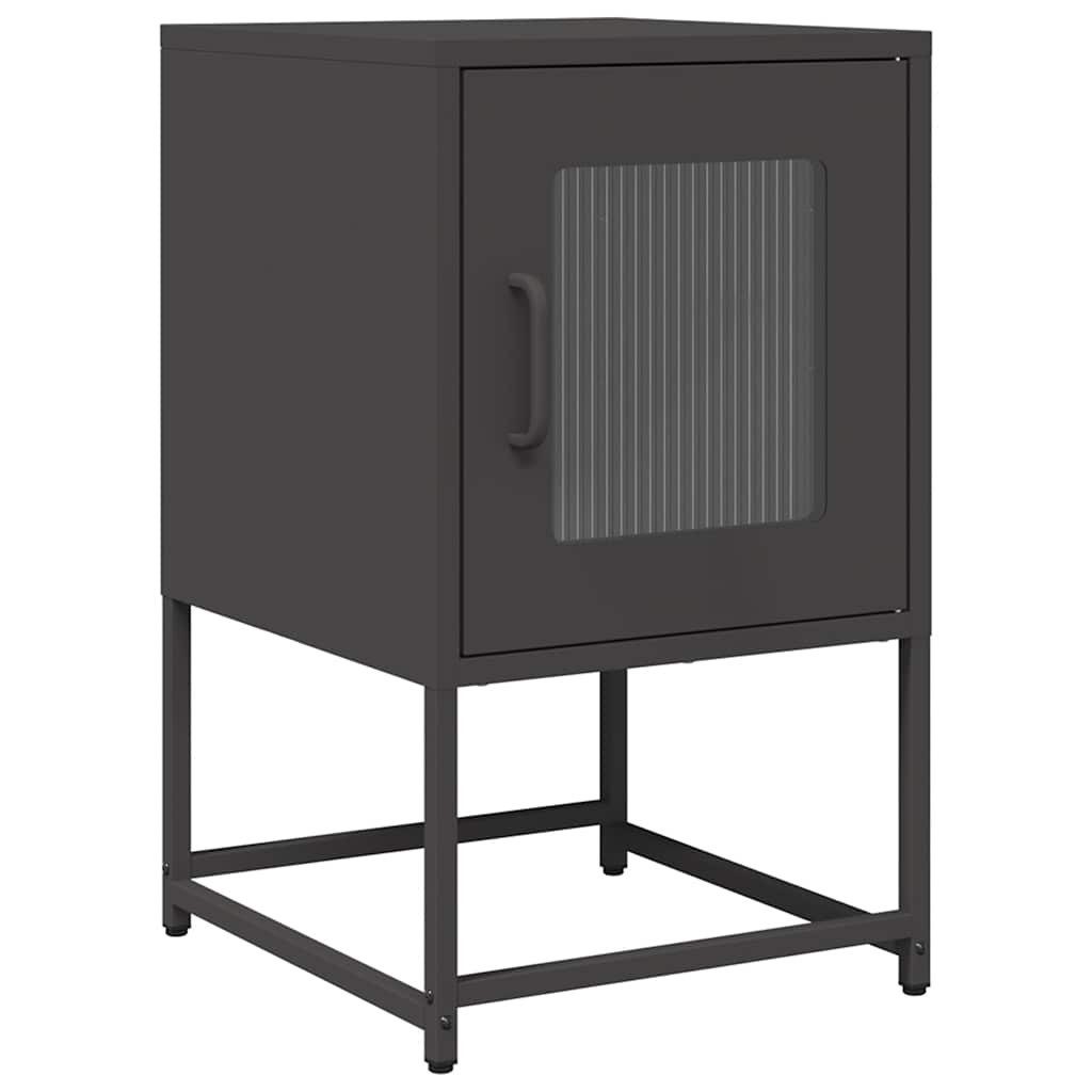 vidaXL Nachttisch Nachttisch Schwarz 36x39x60,5 cm günstig online kaufen