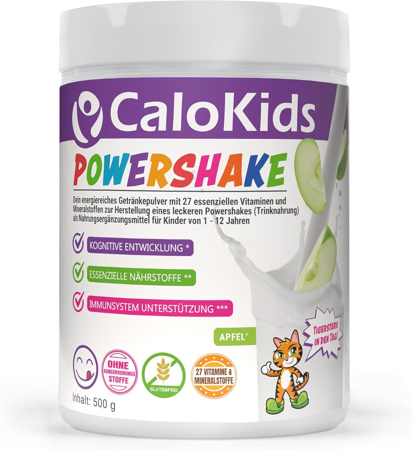 CaloVital Trinknahrung für Kinder, Vitamin Powershake mit 27 Vitaminen 500g Pulver