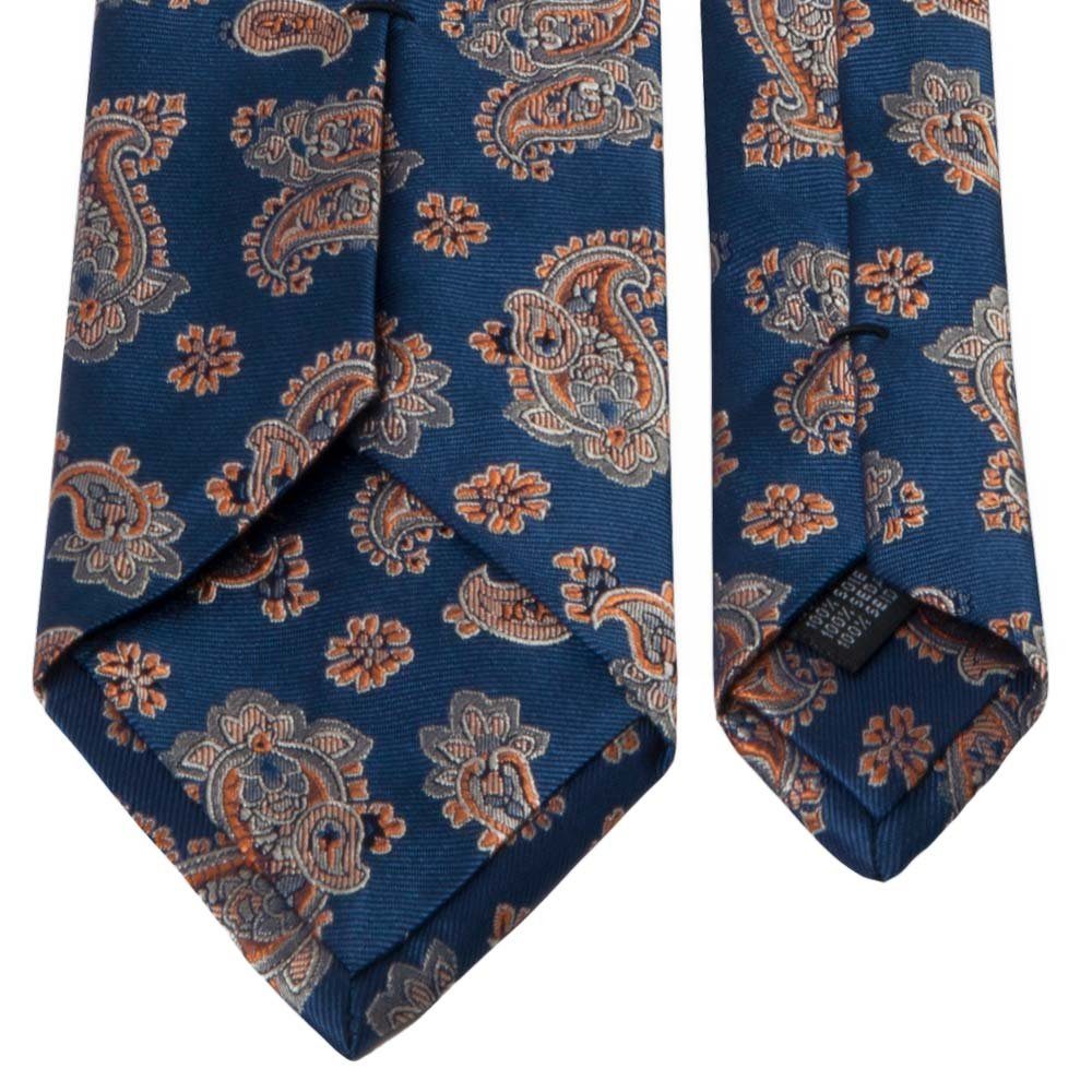 BGENTS Krawatte Seiden-Jacquard Krawatte mit Paisley-Muster Breit (8 cm)