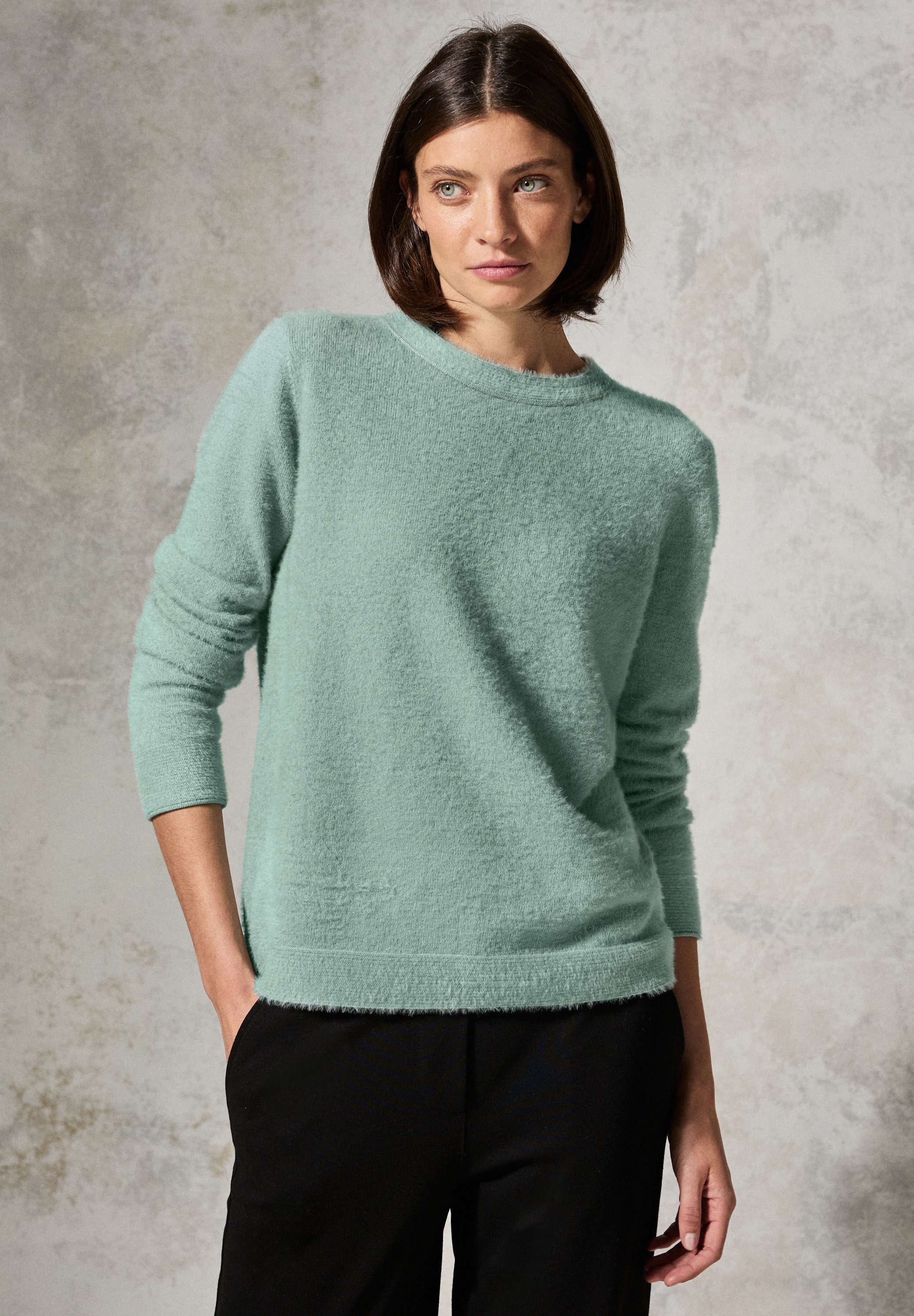 CECIL Strickpullover mit Glitzer-Details günstig online kaufen