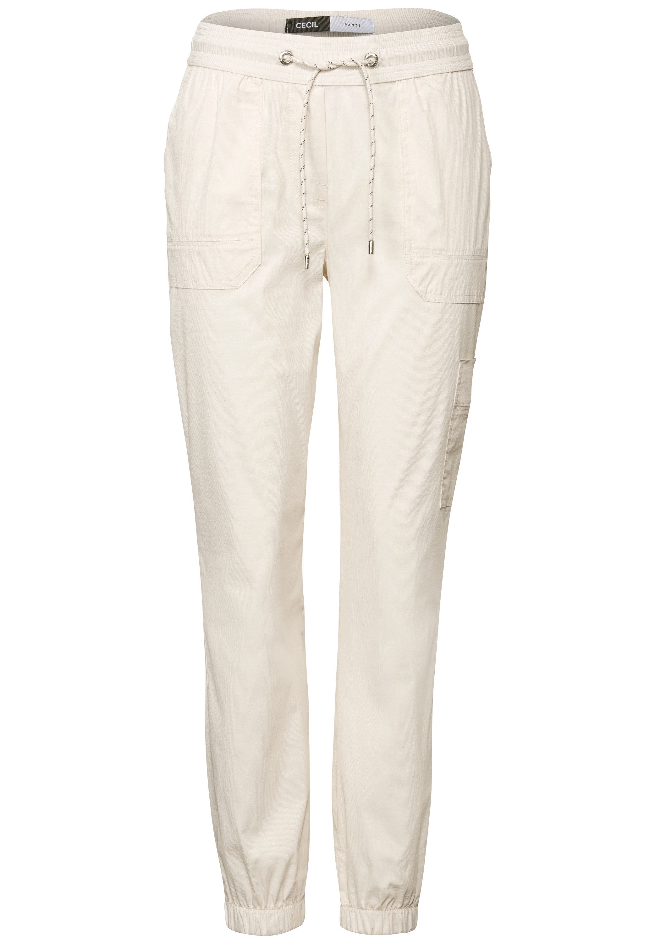 CECIL Cargohose Style Tracey mit elastischer Bund mit Tunnelzug