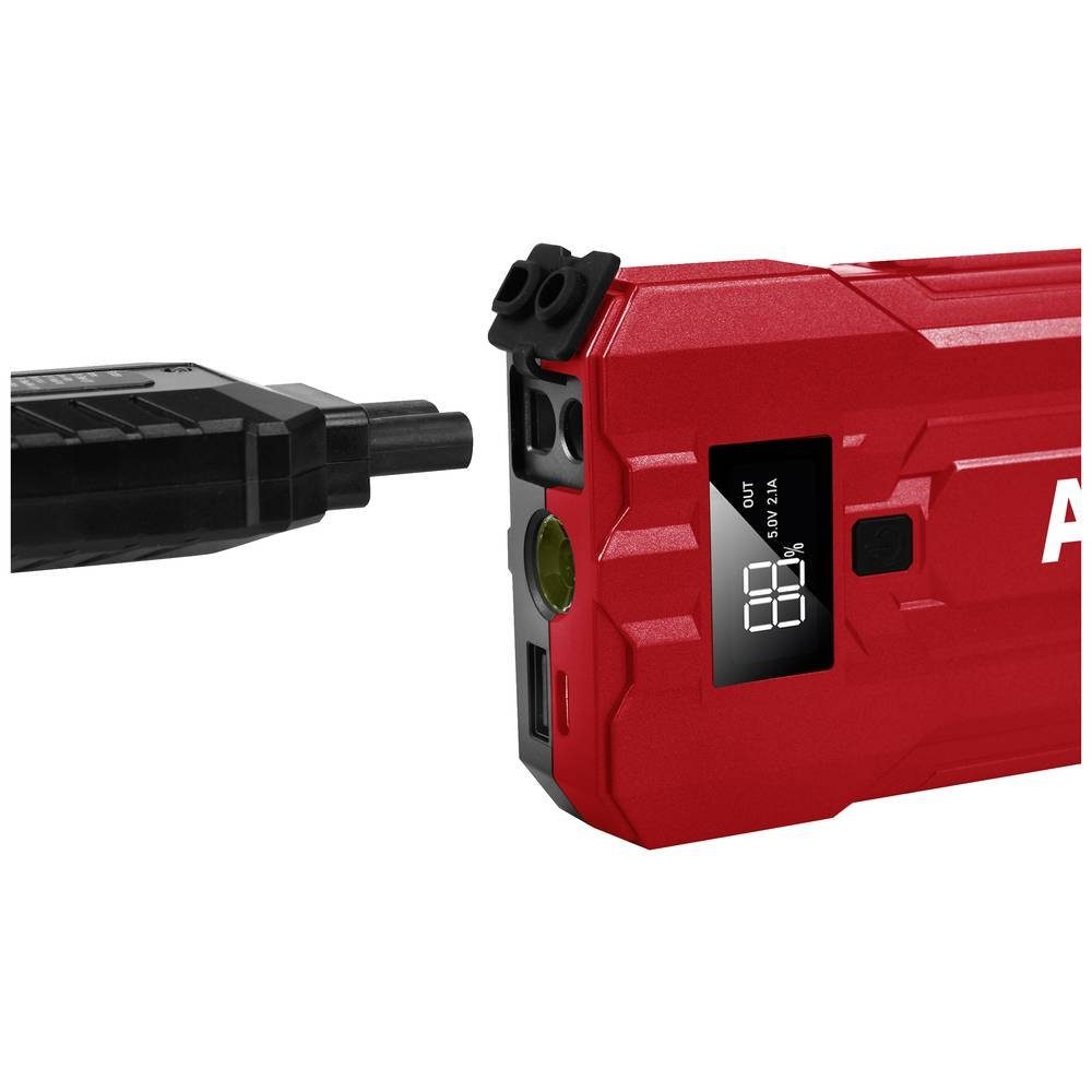 APA Starthilfe LiPO 400A 16443 Energiestation, 12 V-Ausgang 1x, SOS-Signalleuchte, Verpolungs- u. Elektronikschutz, U
