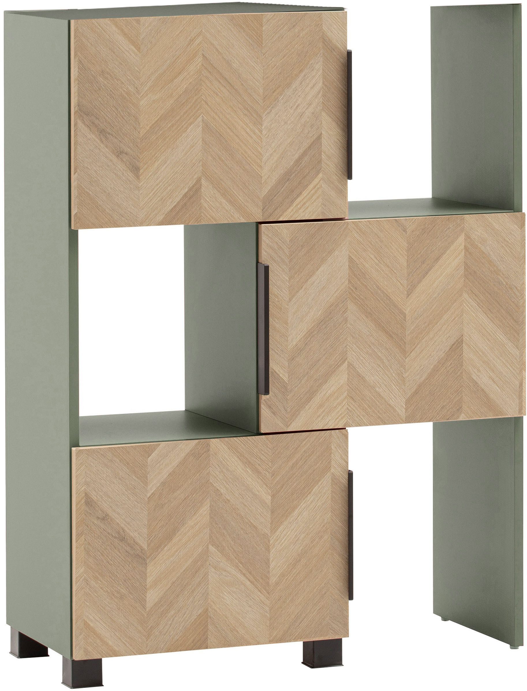 Schildmeyer Schieberegal Piazza, Breite 78 cm, mit 3 Türen, 1-tlg., Made in Germany