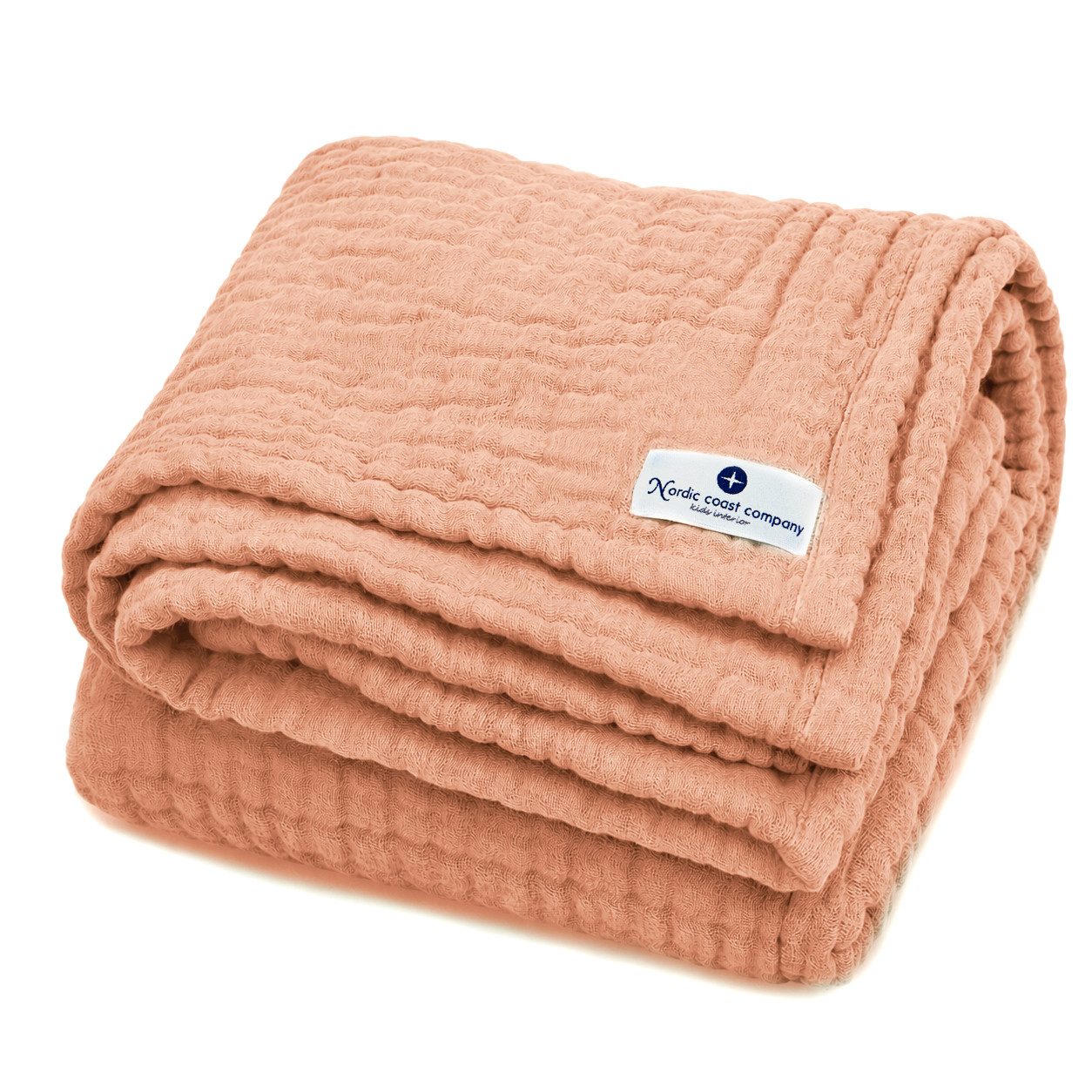 Babydecke Babydecke Musselin Kuscheldecke Puckdecke Baby & Neugeborene, Nordic Coast Company, Sommerdecke, Puck-u. Stilltuch, Einschlagdecke, Baumwolle atmungsaktiv