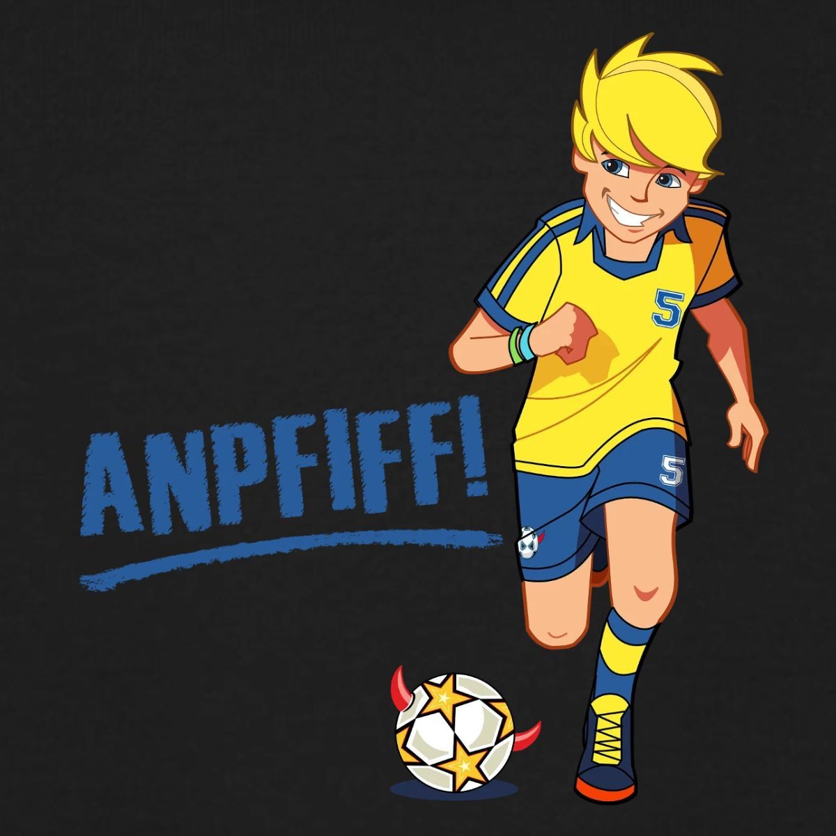 Spreadshirt Hoodie Teufelskicker Anpfiff Kinder Hoodie (1-tlg)