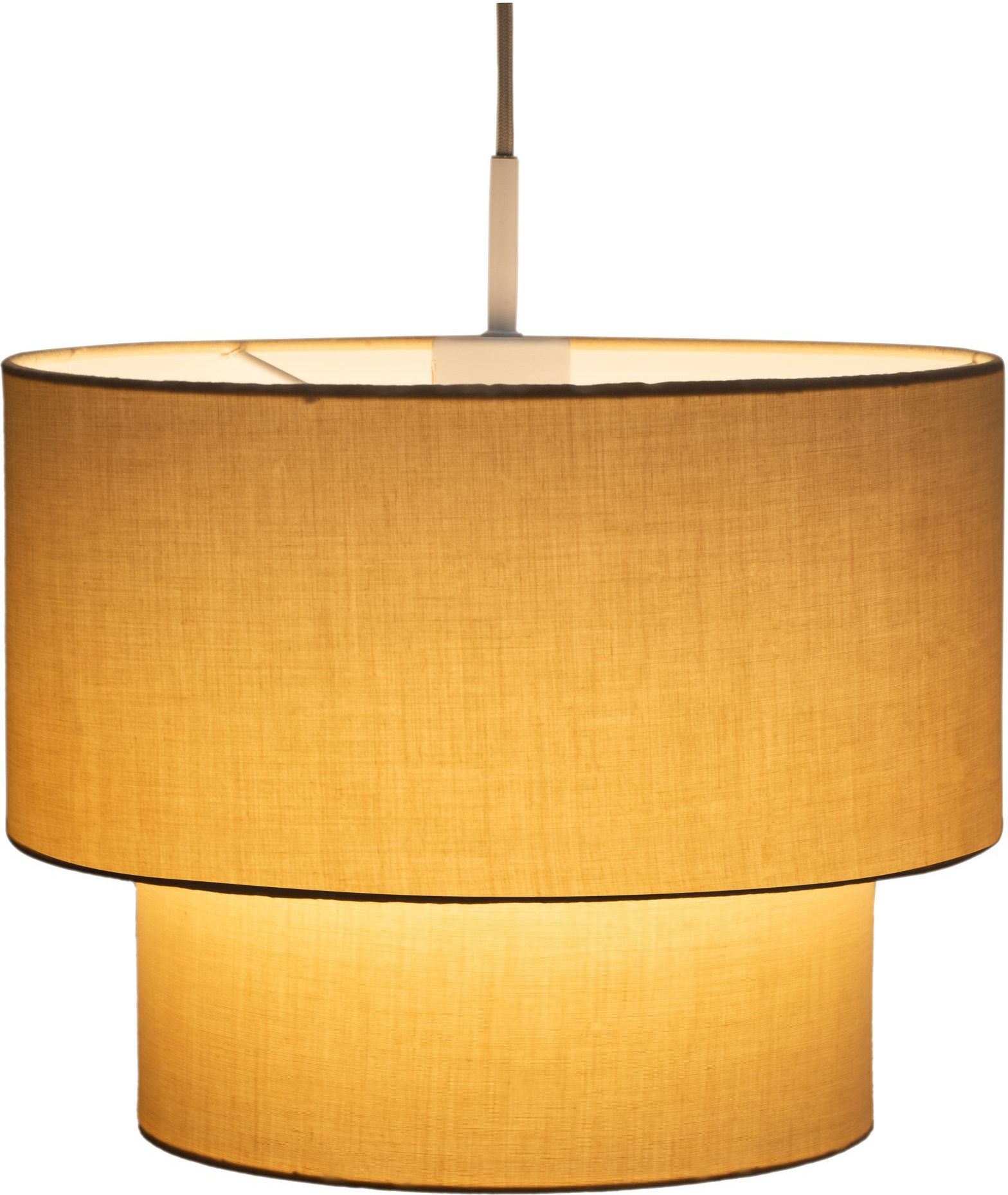 Pauleen Pendelleuchte Soft Shine, ohne Leuchtmittel, E27, Stoffschirm Beige günstig online kaufen
